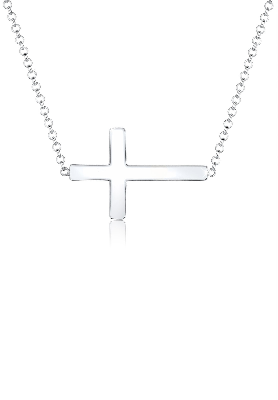 Elli Collierkettchen »Kreuz Faith 925 Sterling Silber Kommunion«