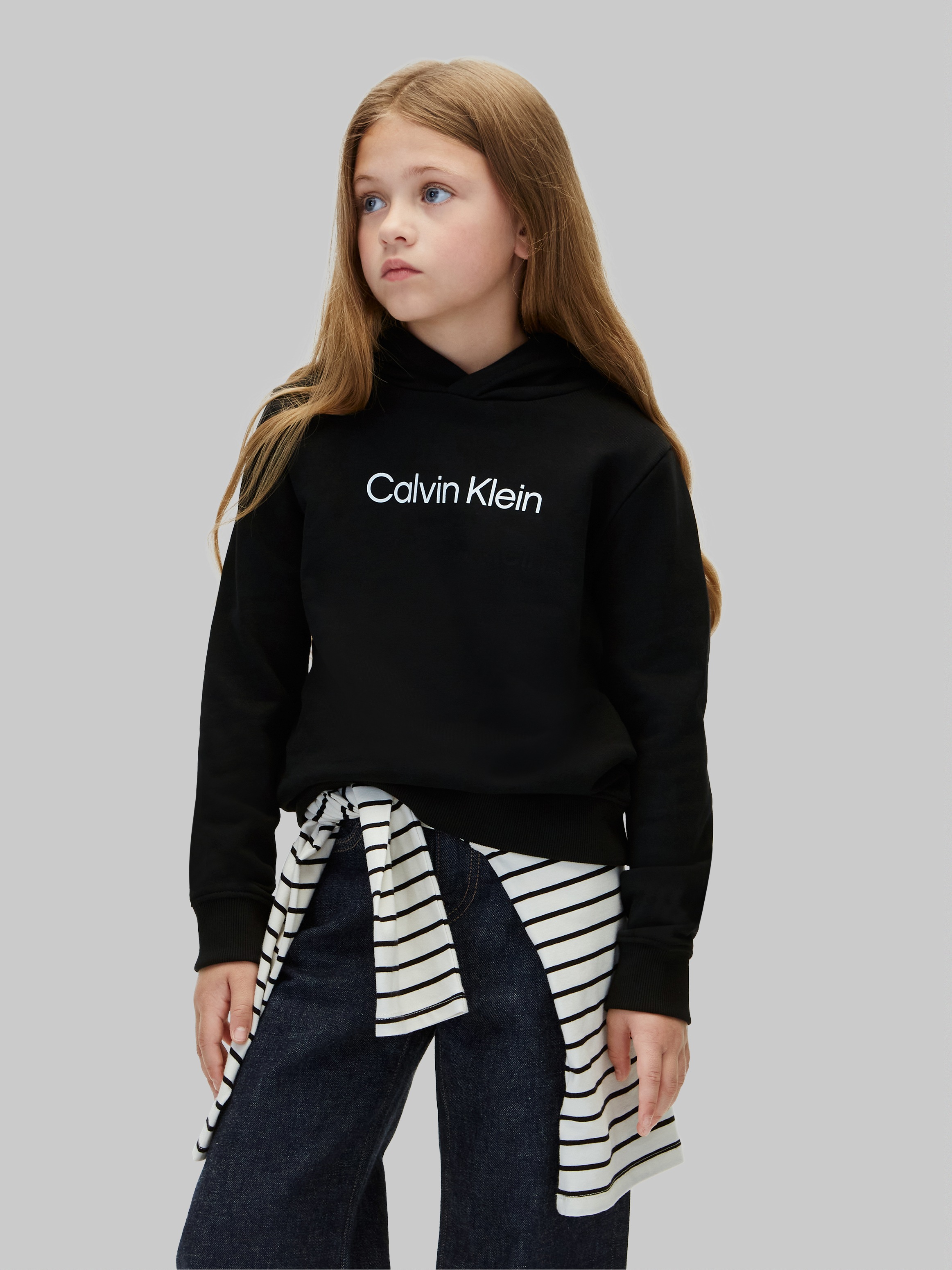 Calvin Klein Kapuzensweatshirt »LOGO REGULAR TERRY HOODIE«, Regular fit, Logoschriftzug
