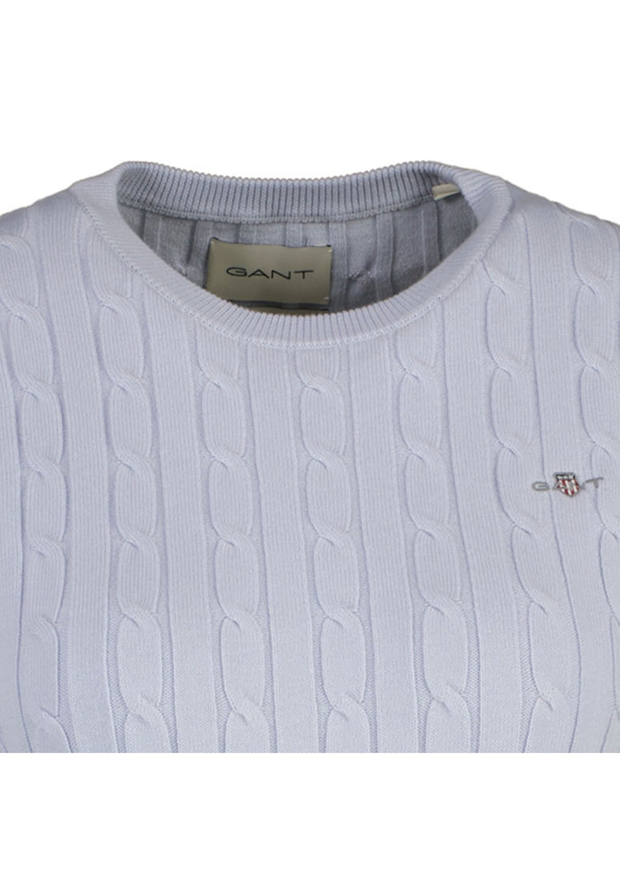 Gant T-Shirt »T-Shirt STRETCH COTTON CABLE C-NECK 1er Pack«
