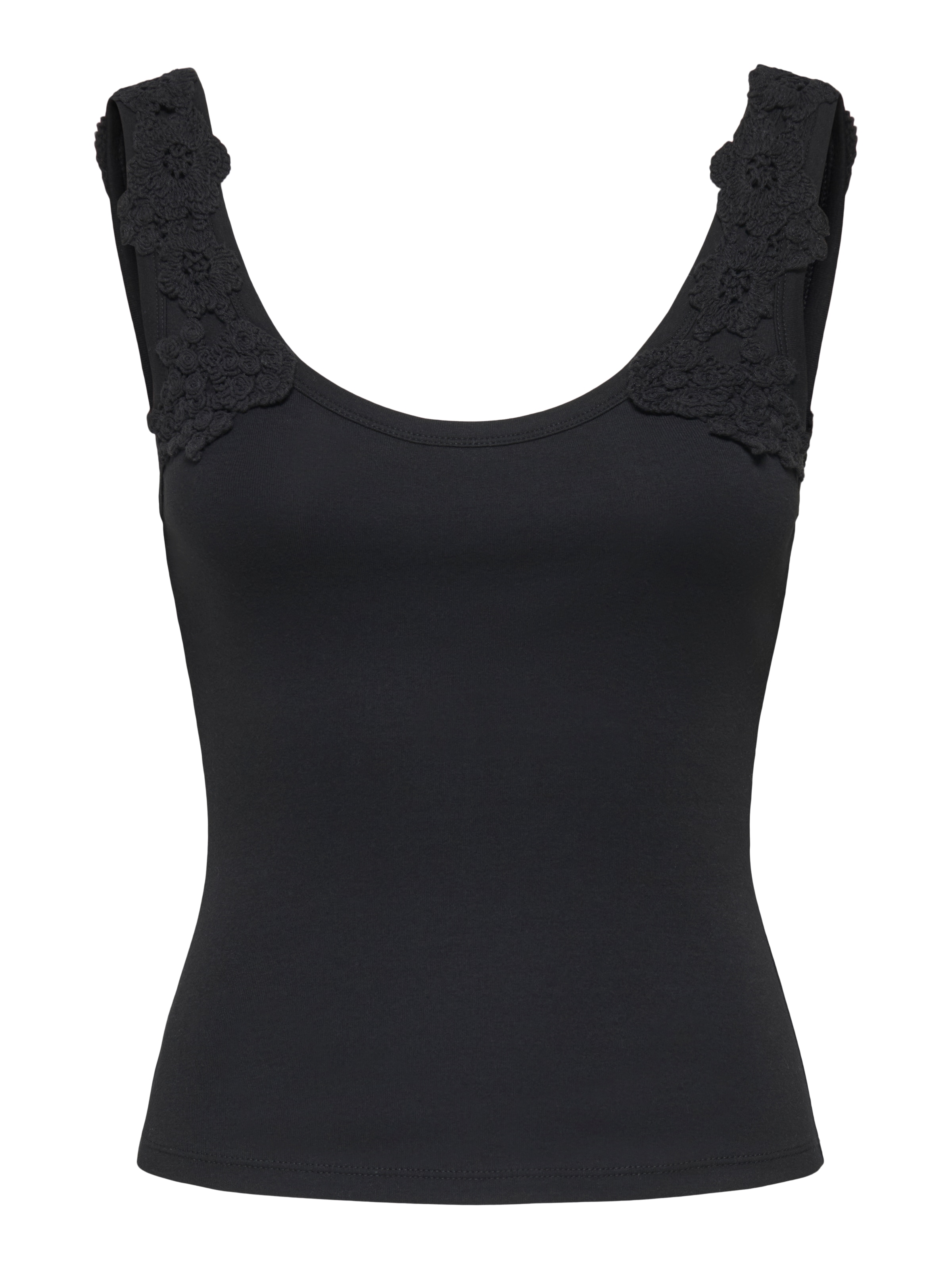 ONLY Tanktop »ONLZANNY S/L CROCHET TANK TOP CS JRS« Baumwollmischung