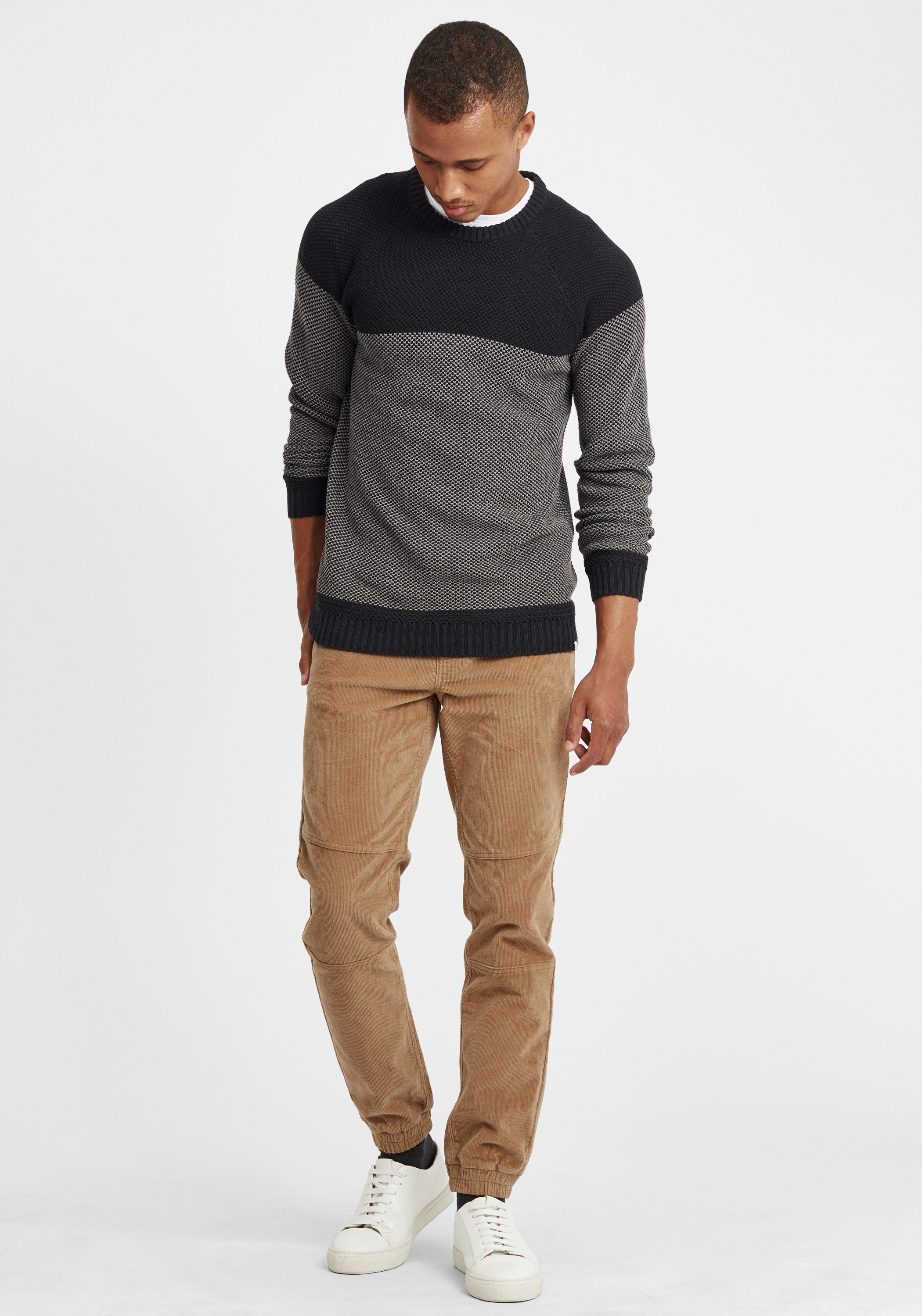 !Solid Strickfleece-Pullover »Strickpullover SDRapel«