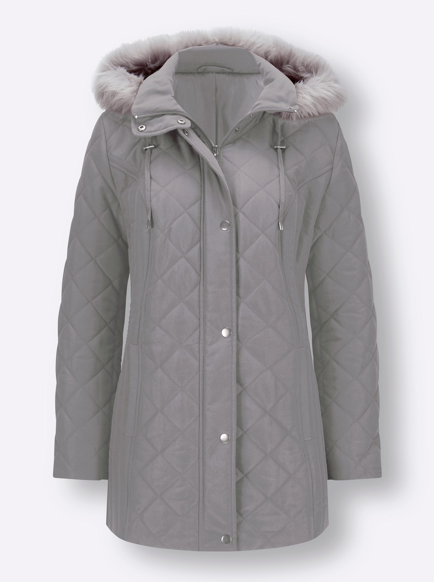 Classic Basics Steppjacke, mit Kapuze