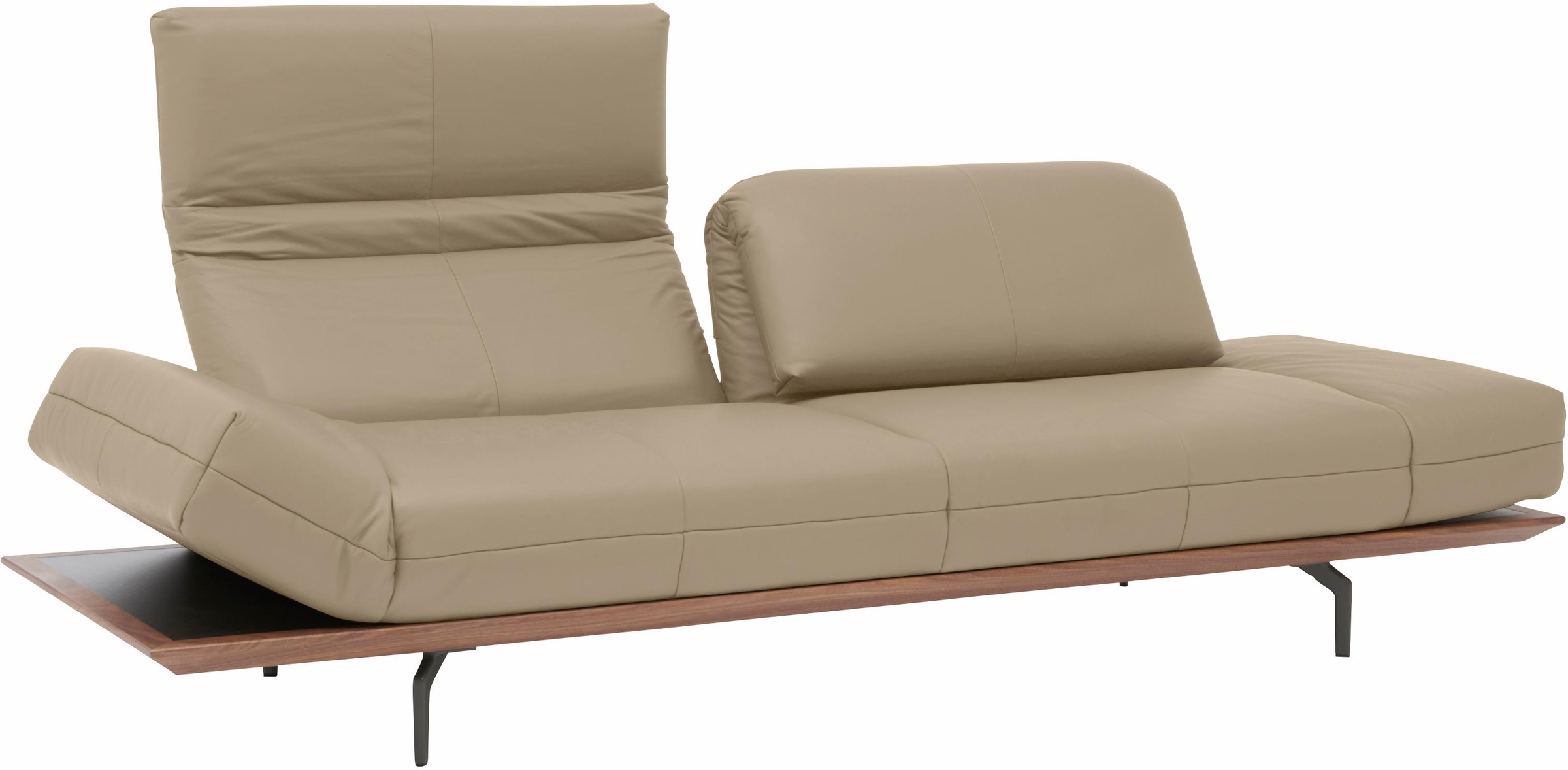 Creation BY ROLF BENZ 4-Sitzer »CR.420, Designsofa, Loungesofa«, in 2 Qualitäten, Holzrahmen in Eiche Natur oder Nußbaum, Breite 252 cm