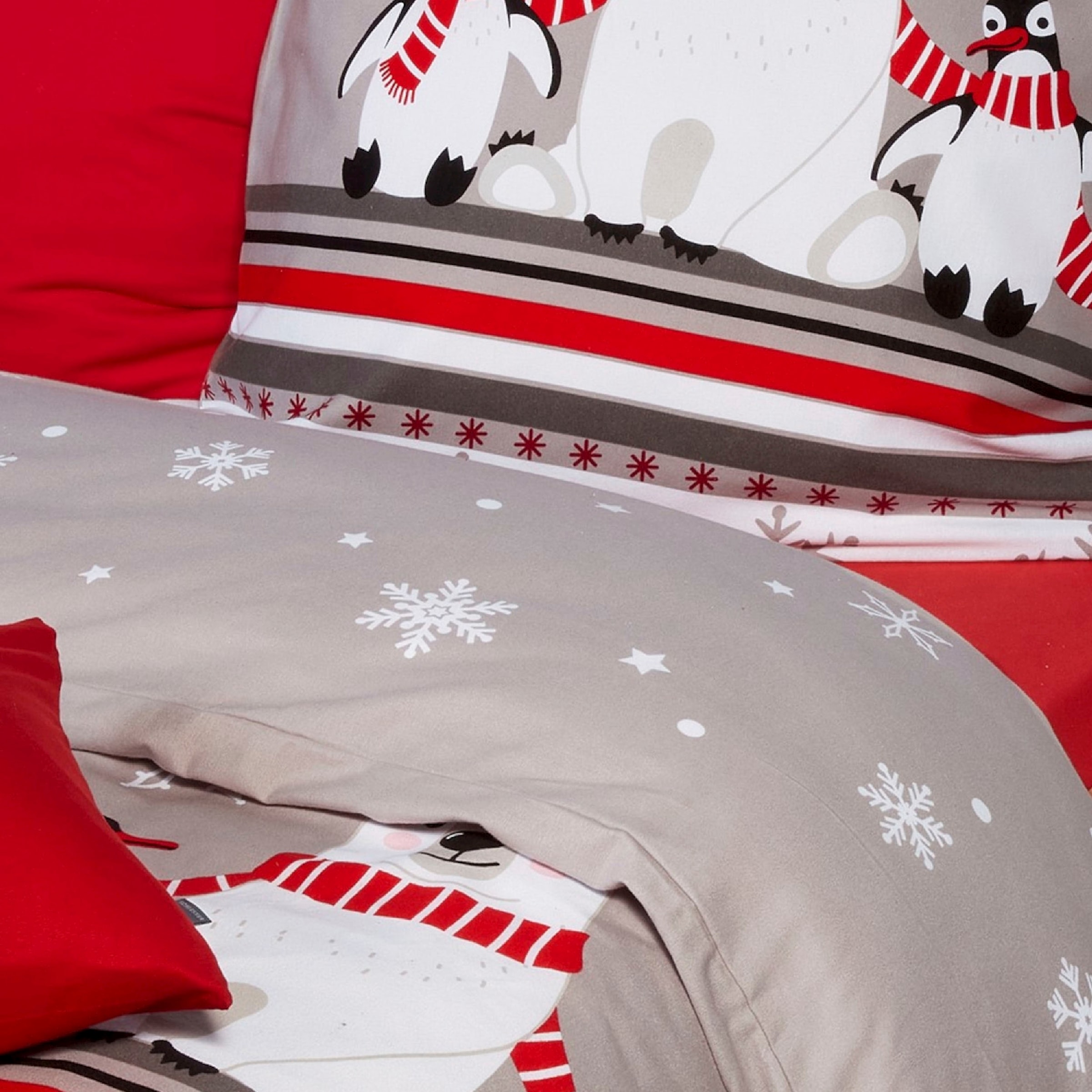 Schiesser Bettwäsche »Dida aus weicher Baumwolle mit coolem Winterprint« 2 Stk. tlg. MADE IN GREEN by OEKO-TEX®-zertifiziert