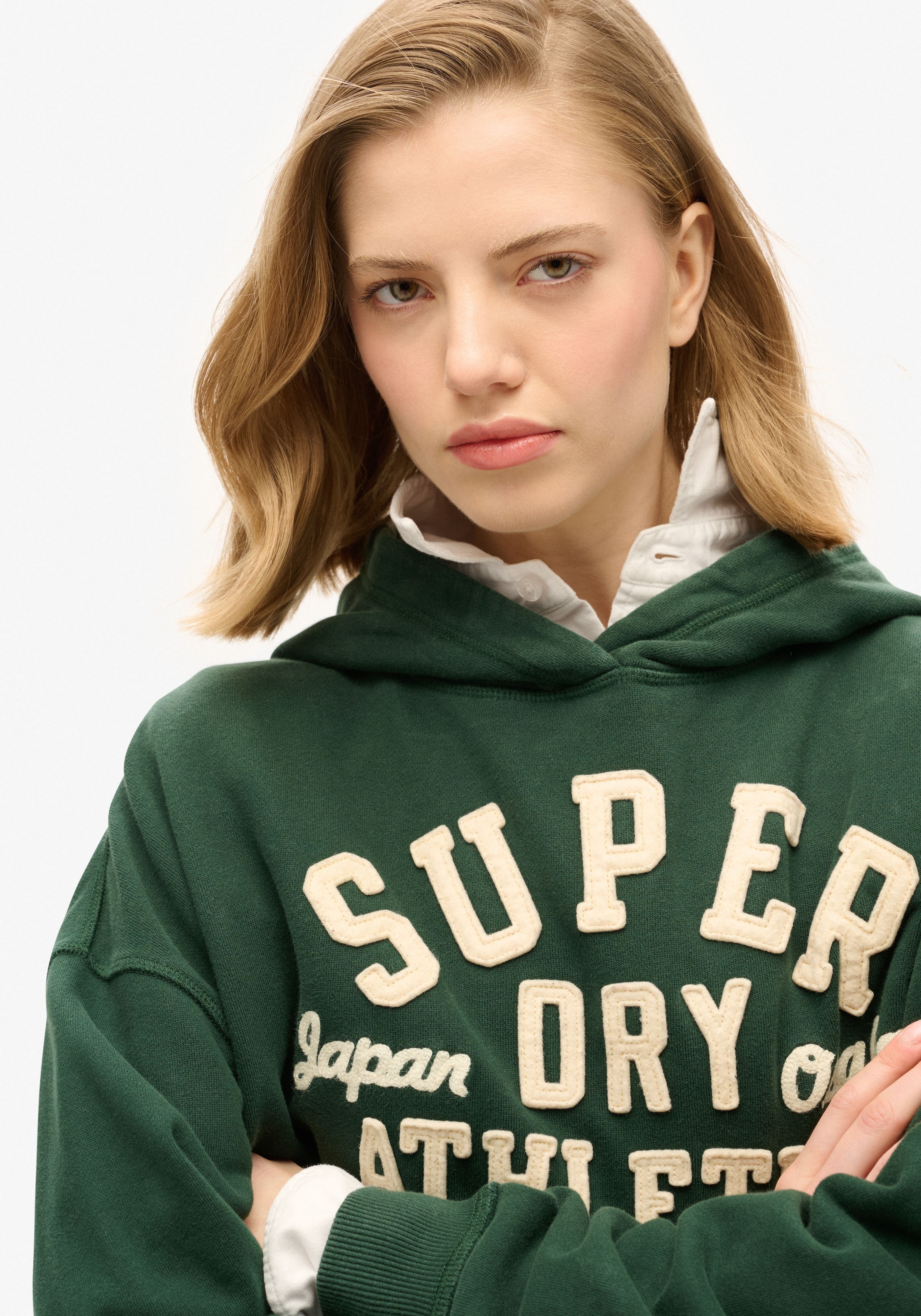 Superdry Kapuzensweatshirt »ATHLETIC APPLIQ OVERSIZE HOOD«