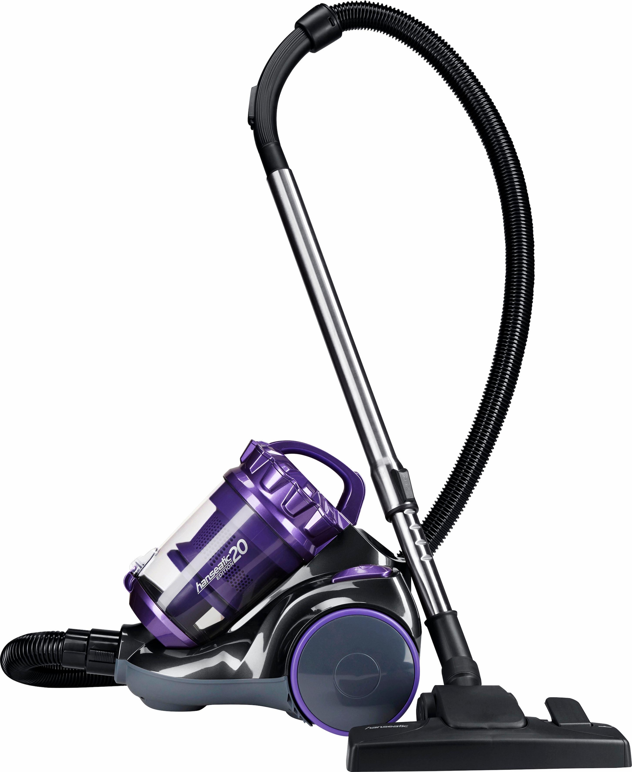 Hanseatic Bodenstaubsauger »Edition 20-CJ132WT-060, hohe Saugkraft dank Zyklonentechnologie«, 600 W, beutellos, Hygienefilter, großes Zubehör mit Turbodüse, 7,5m Radius