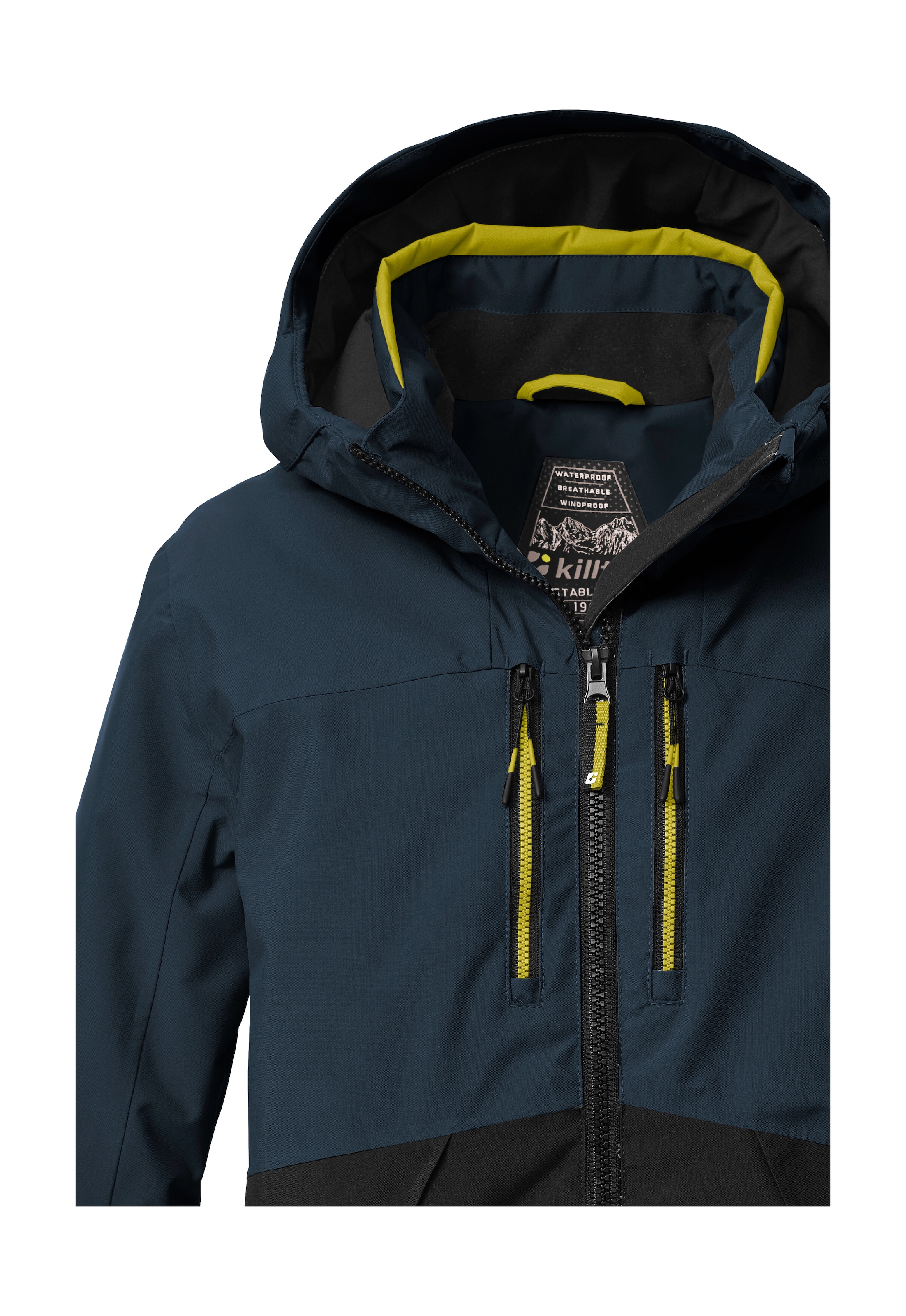 Killtec Skijacke »KSW 201 BYS SKI JCKT«, Stylische, wasser- und winddichte Skijacke mit reflektierenden Details