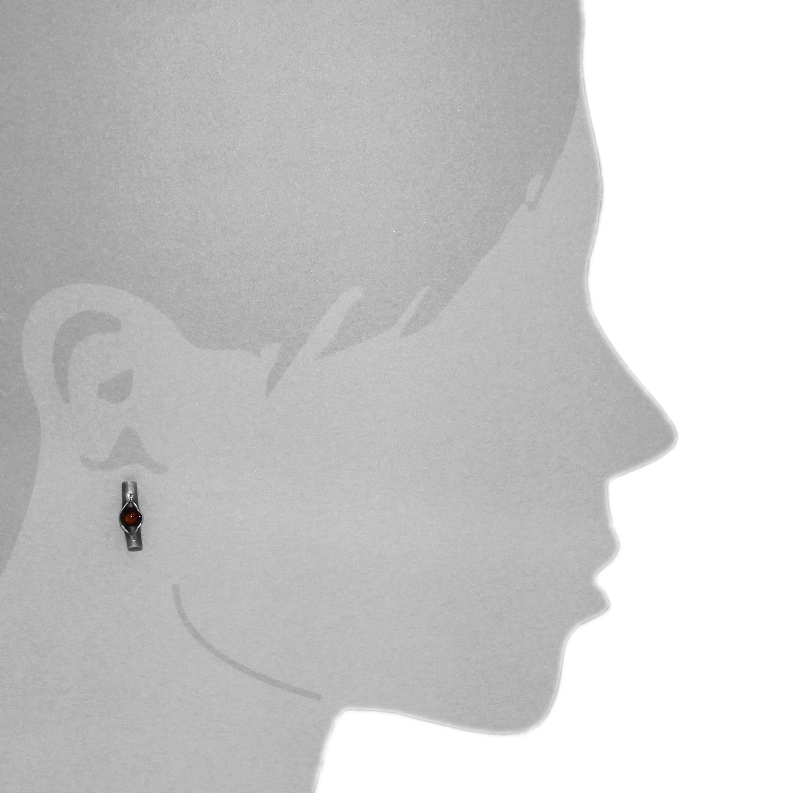 OSTSEE-SCHMUCK Paar Ohrstecker »- Hedi-Sarah Vicenca - Silber 925/000 - Bernstein«