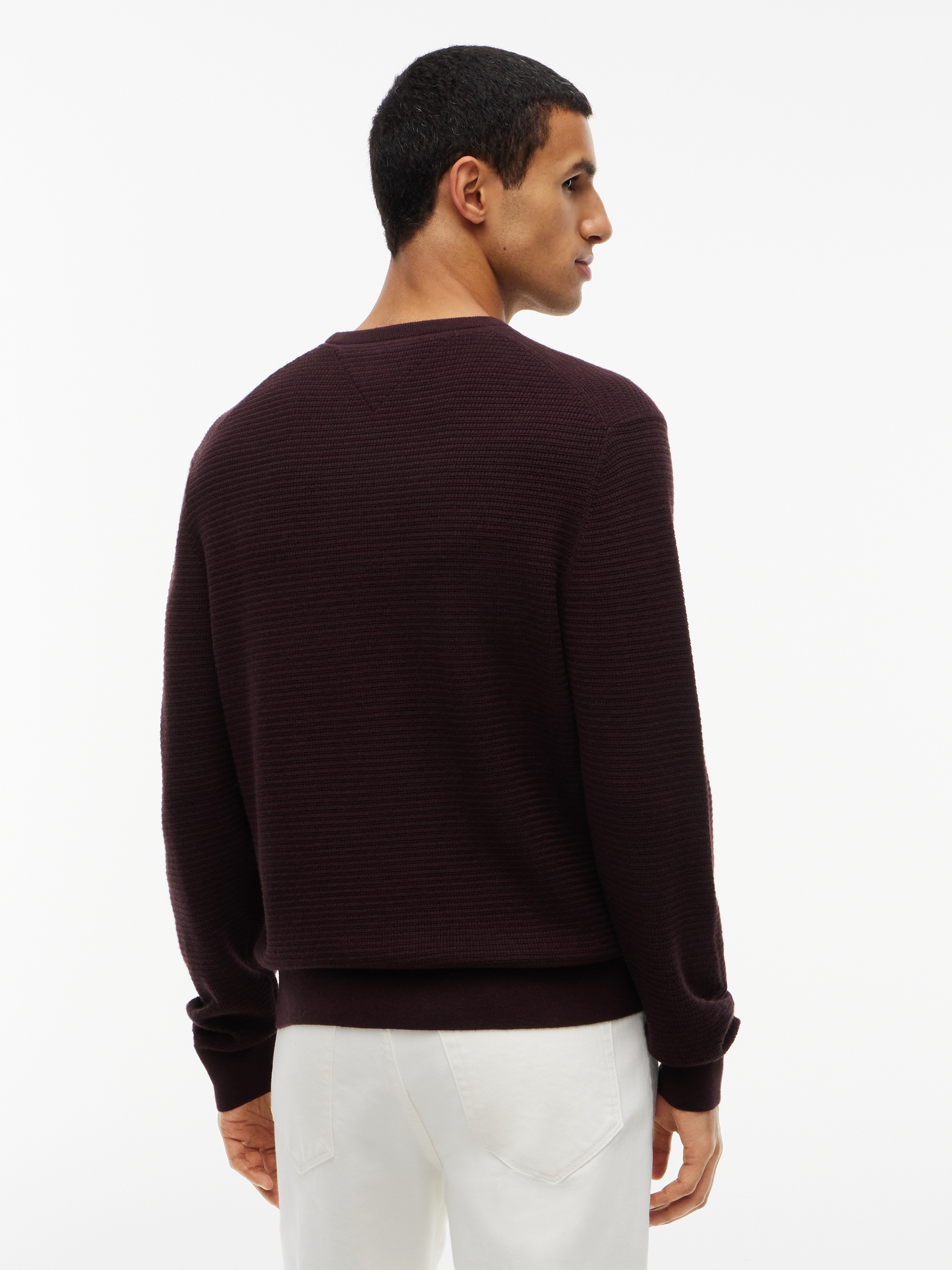 Tommy Hilfiger Rundhalspullover »PIMA COTTON CASHMIR STRUCTURE«