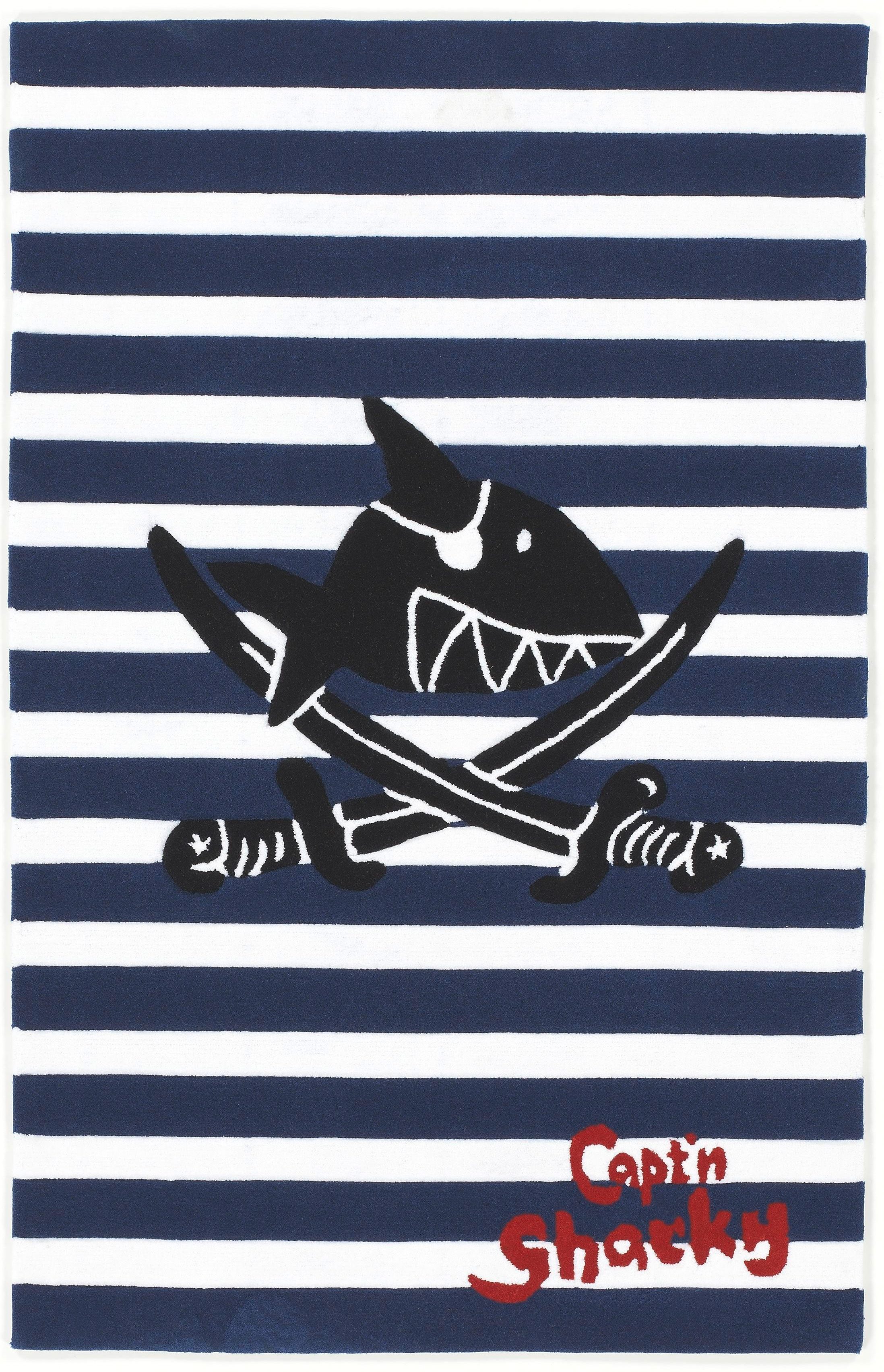 Capt`n Sharky Kinderteppich »SH-2361-01«, rechteckig, 10 mm Höhe, handgearbeiteter Konturenschnitt