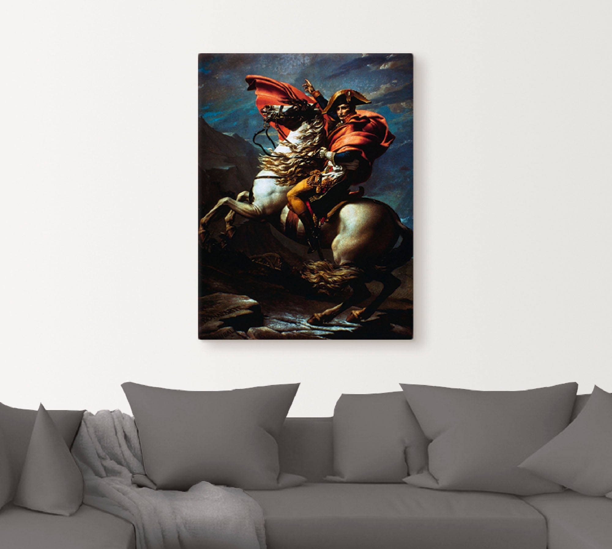 Artland Wandbild »Napoleon überquert die Alpen, 1800 II«, Menschen, (1 St.), als Alubild, Leinwandbild, Wandaufkleber oder Poster in versch. Größen