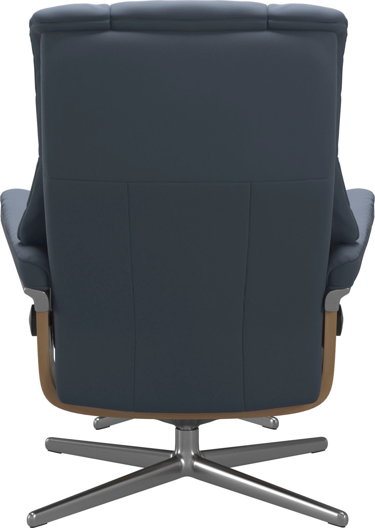 Stressless® Relaxsessel »Mayfair«, (Set, Relaxsessel mit Hocker), mit Hocker, mit Cross Base, Größe S, M & L, Holzakzent Eiche