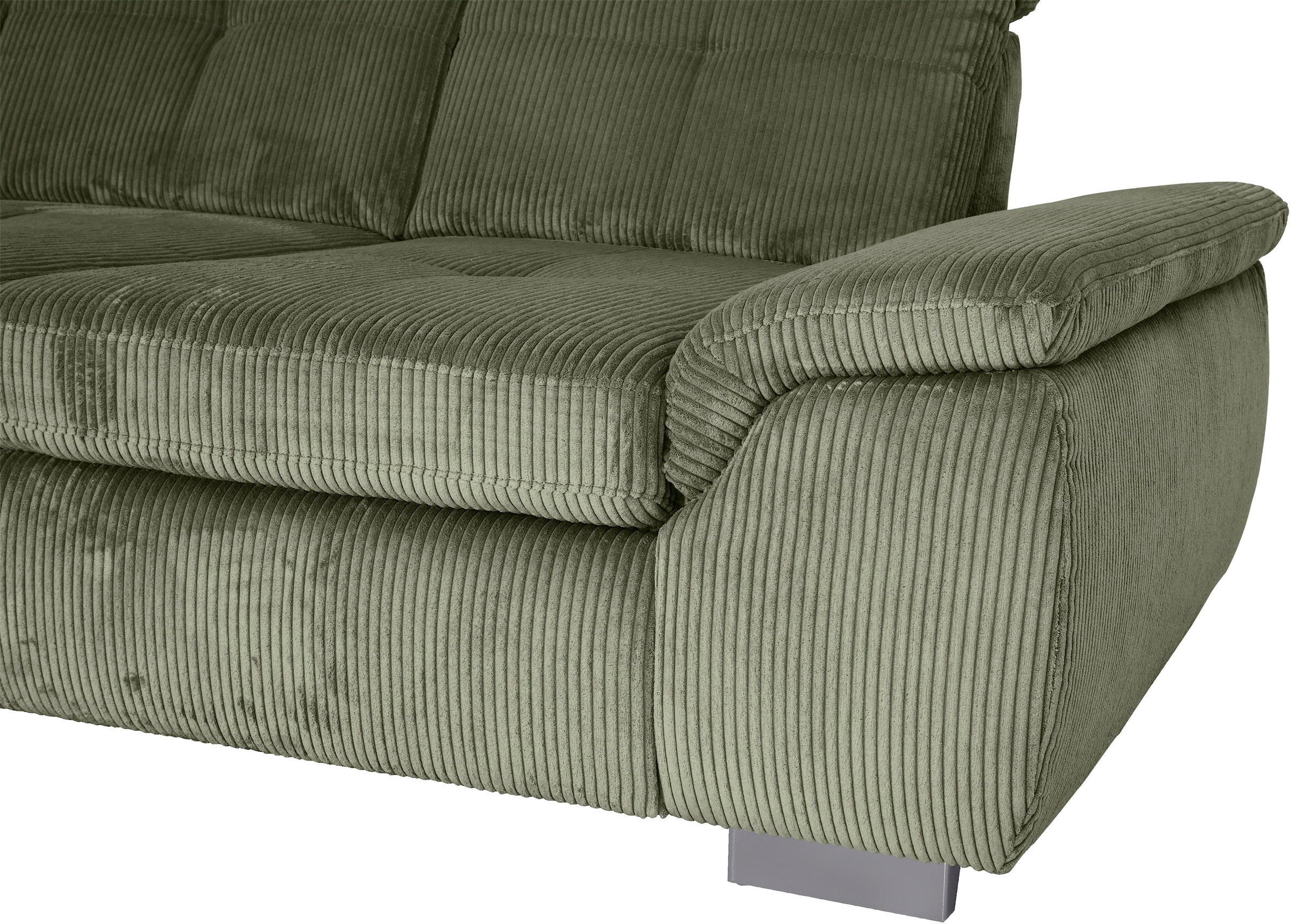 Die PlanBar Ecksofa »MP-IN16037 L-Form, Breite 289 cm, mit Kaltschaum-Polsterung« mit Sitztiefenverstellung & Zierkissen