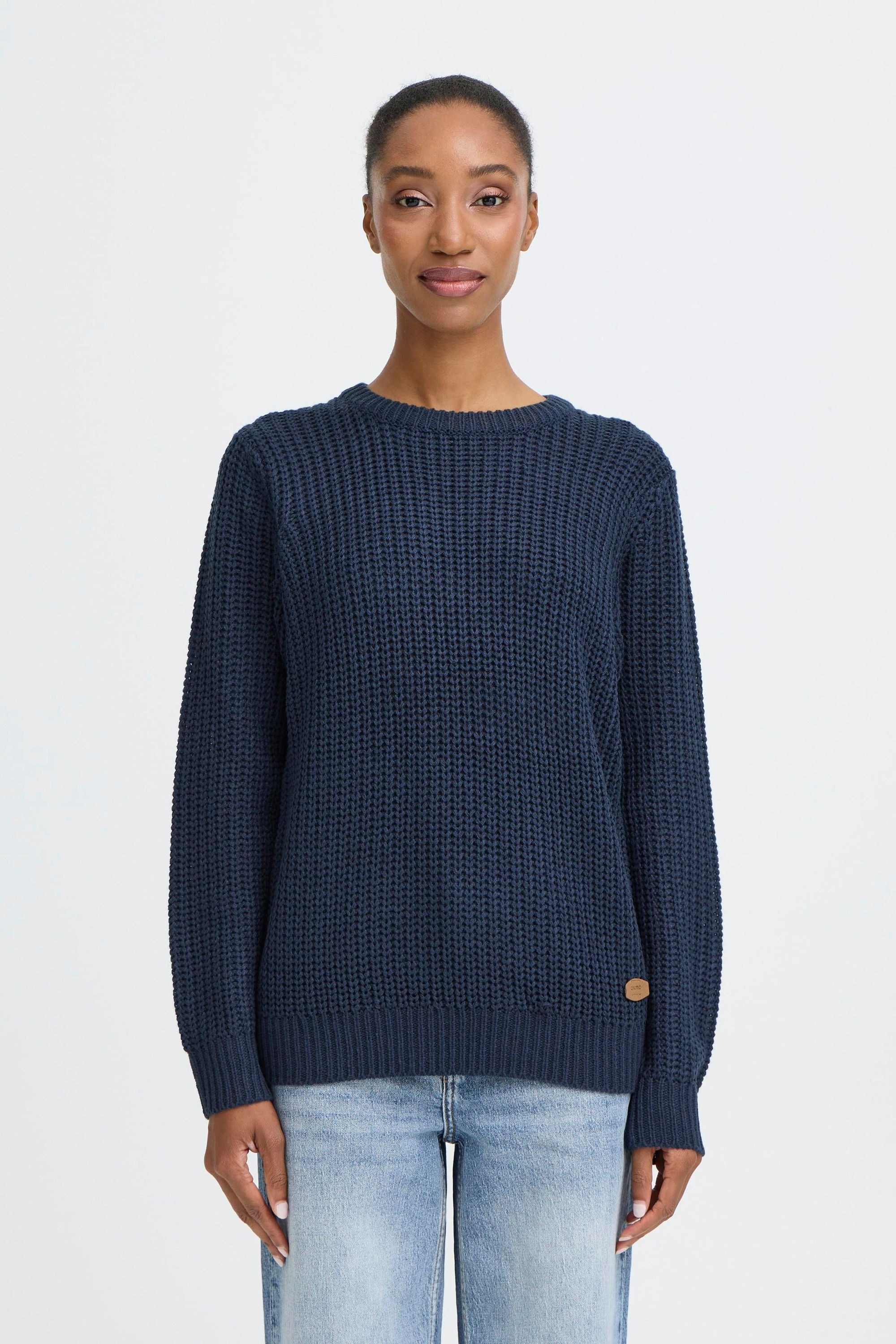 OXMO Strickfleece-Pullover »Strickpullover OXEdna«