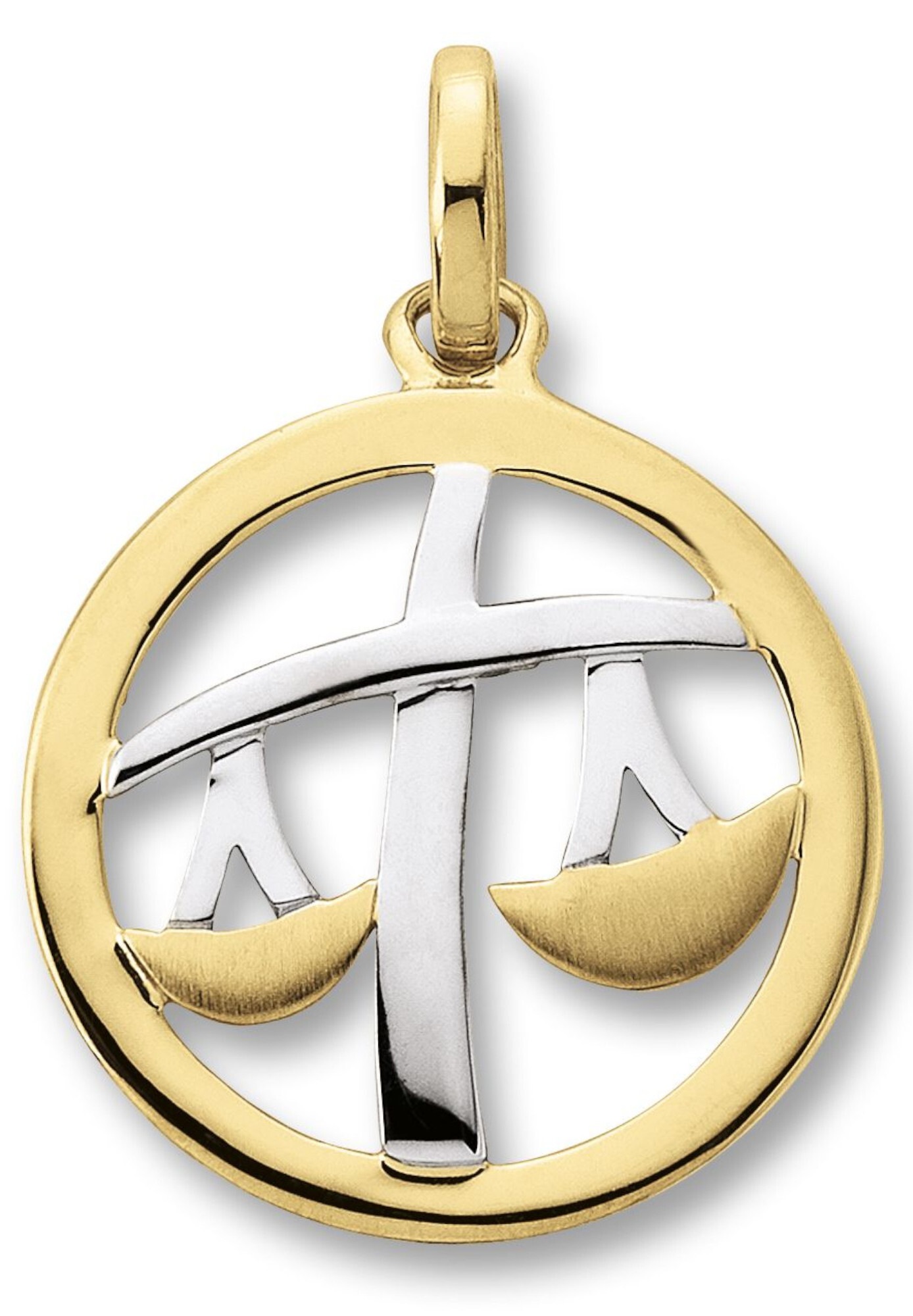 ONE ELEMENT Sternzeichenanhänger »Waage Sternzeichen Anhänger aus 333 Gelbgold«  Astro