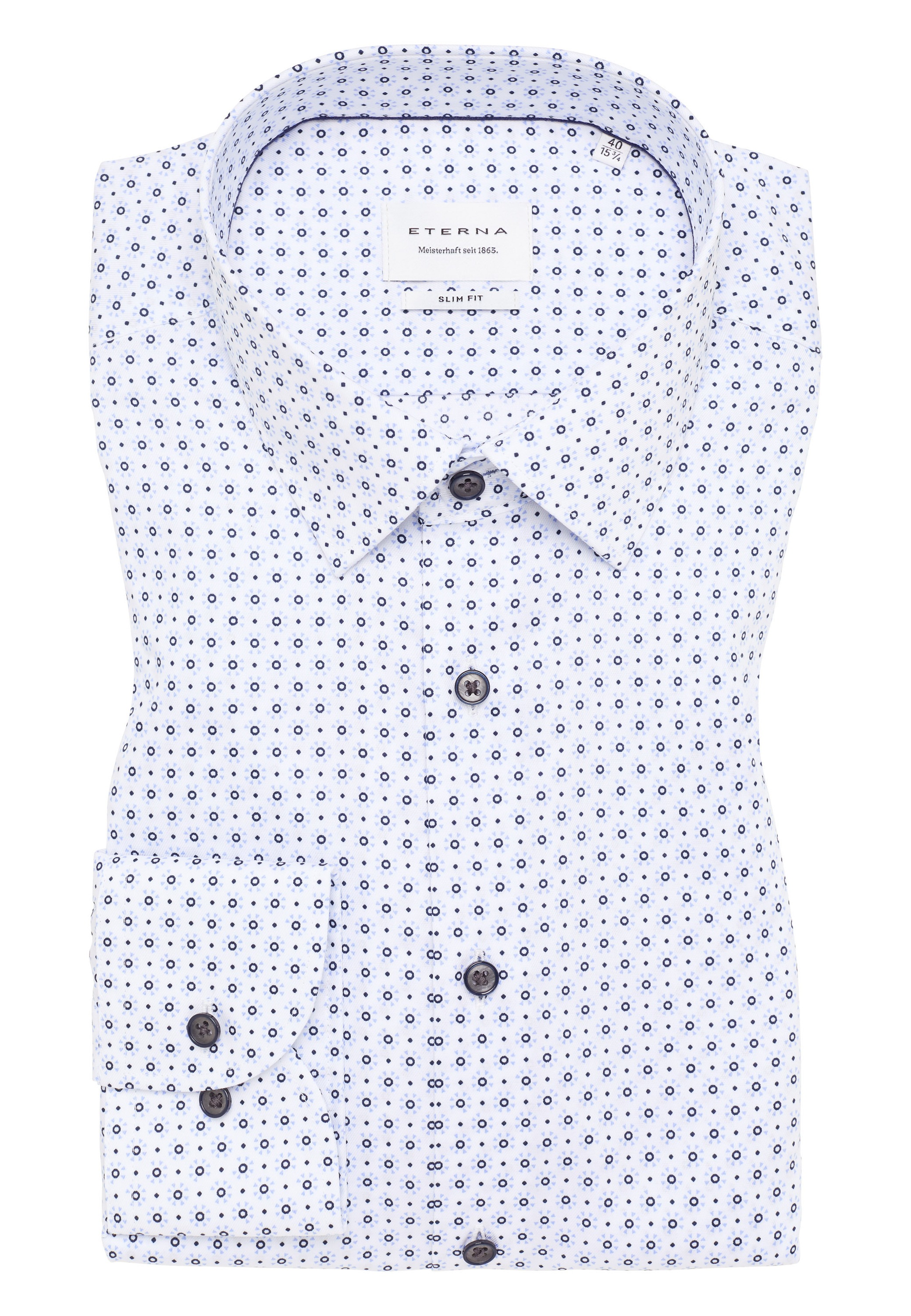 Eterna Langarmhemd »SLIM FIT«, NON IRON (bügelfrei)