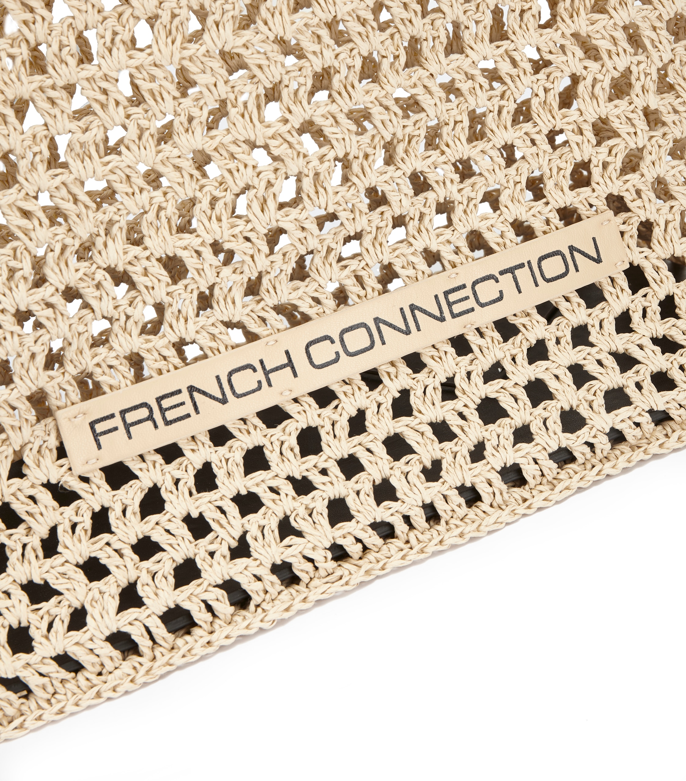 French Connection Shopper »Handtasche, Sommertasche, Tragetasche, Henkeltasche, Strandtasche« NEU sommerliche Schultertasche in modischer Bast-Optik