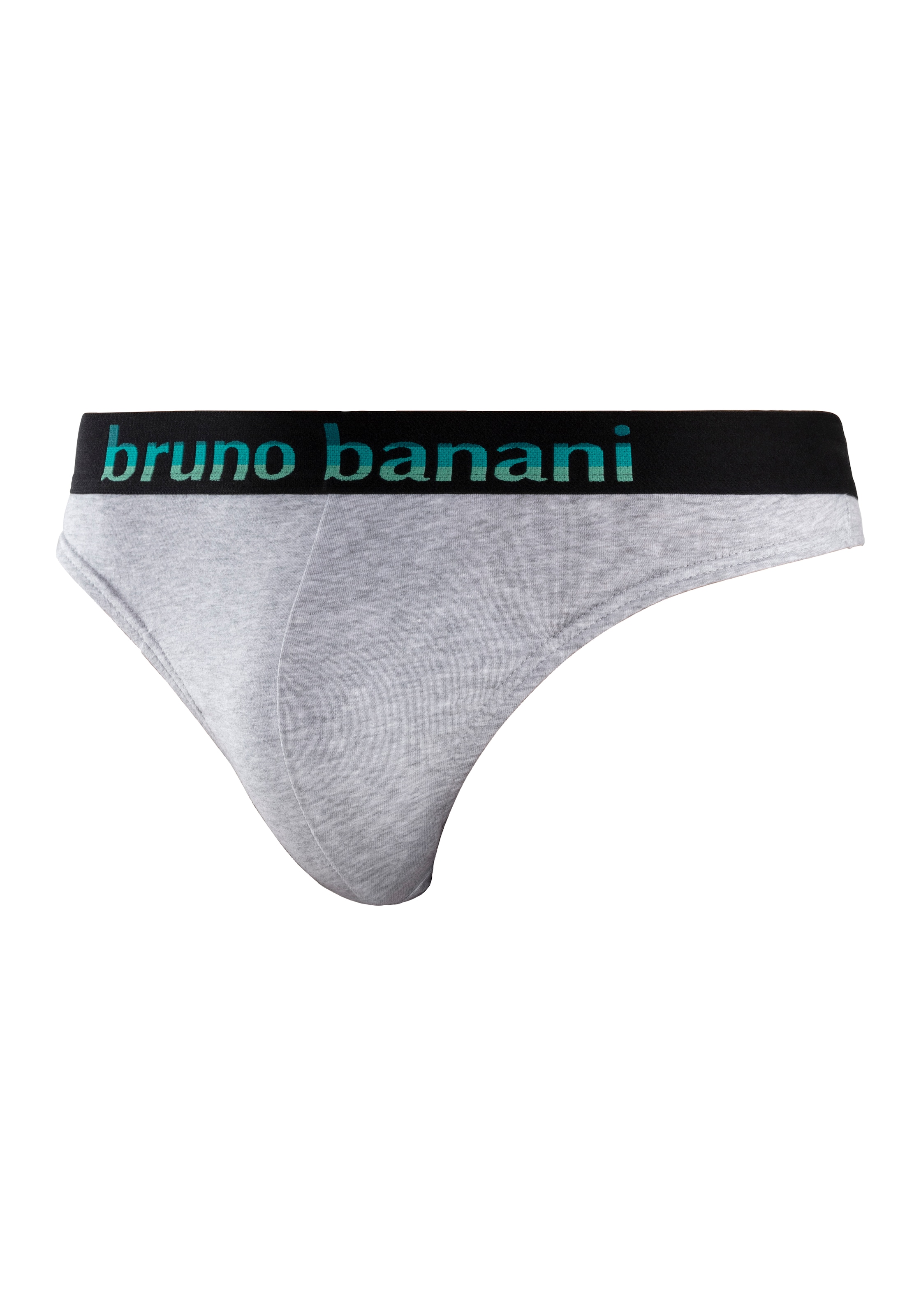 Bruno Banani String, (Packung, 5 St.), mit Streifen Logo Webbund