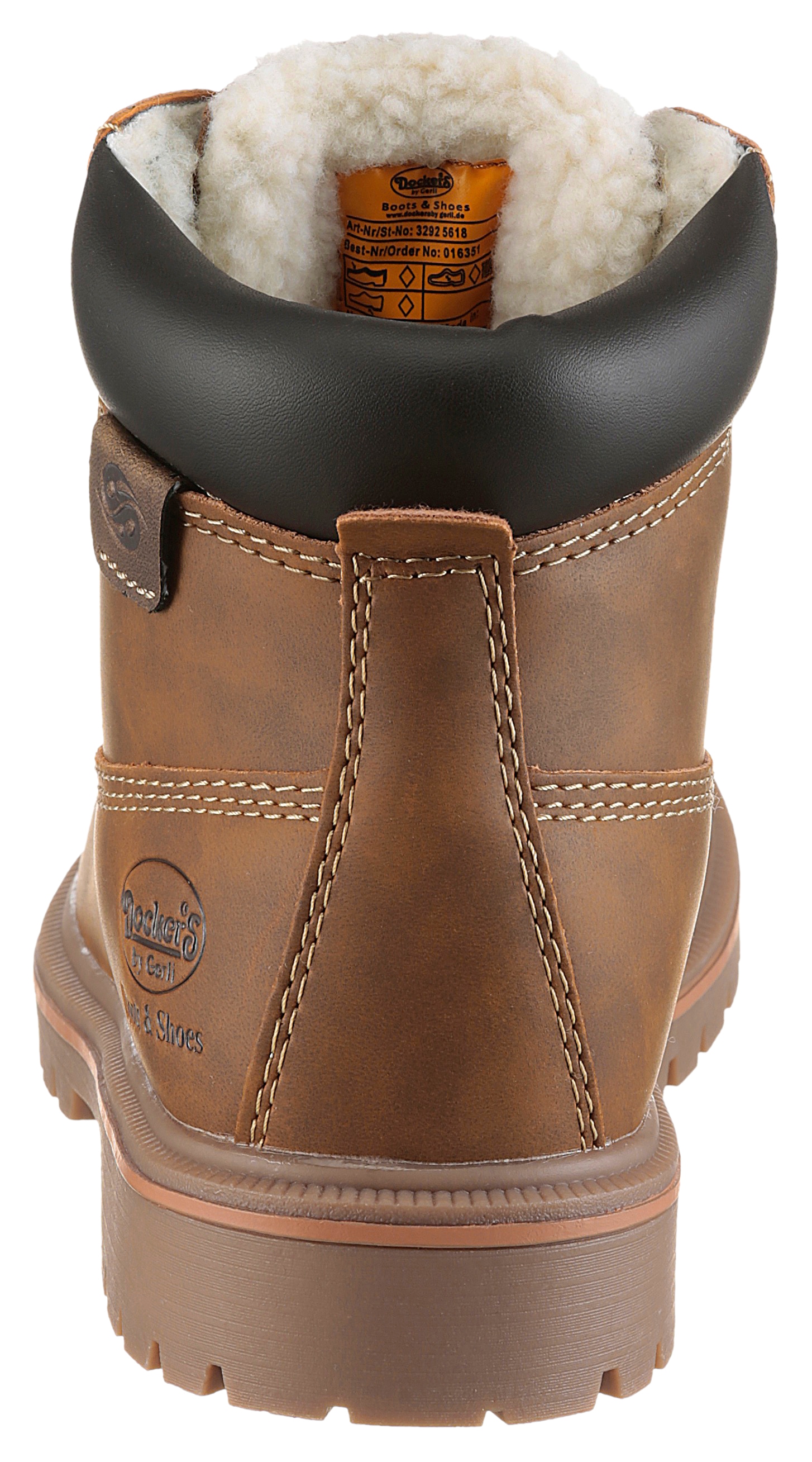 Dockers by Gerli Schnürboots, Worker Boots, Schnürboots mit Schaftrandpolsterung