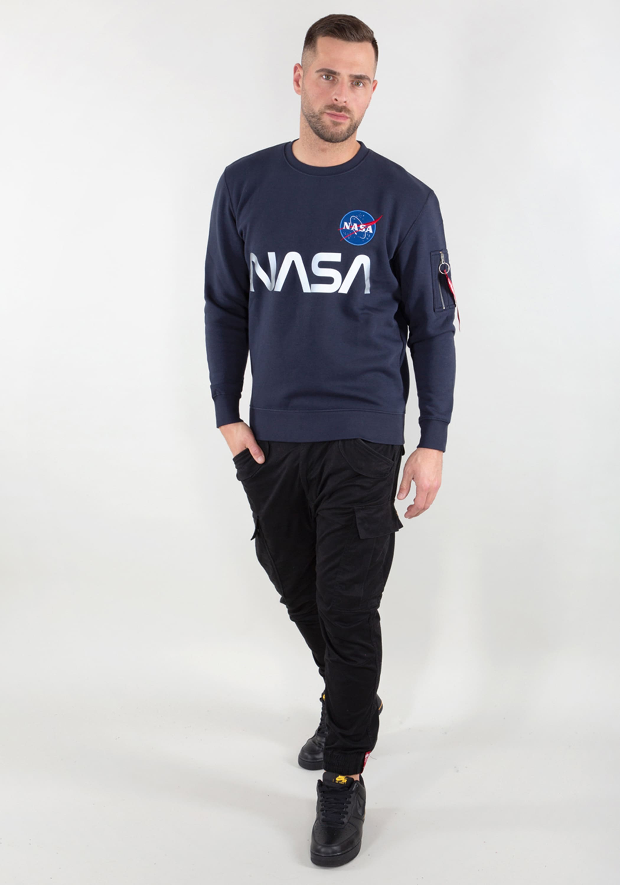 Alpha Industries Sweater »Alpha Industries Men - Sweatshirts NASA Reflective Sweatshirt«