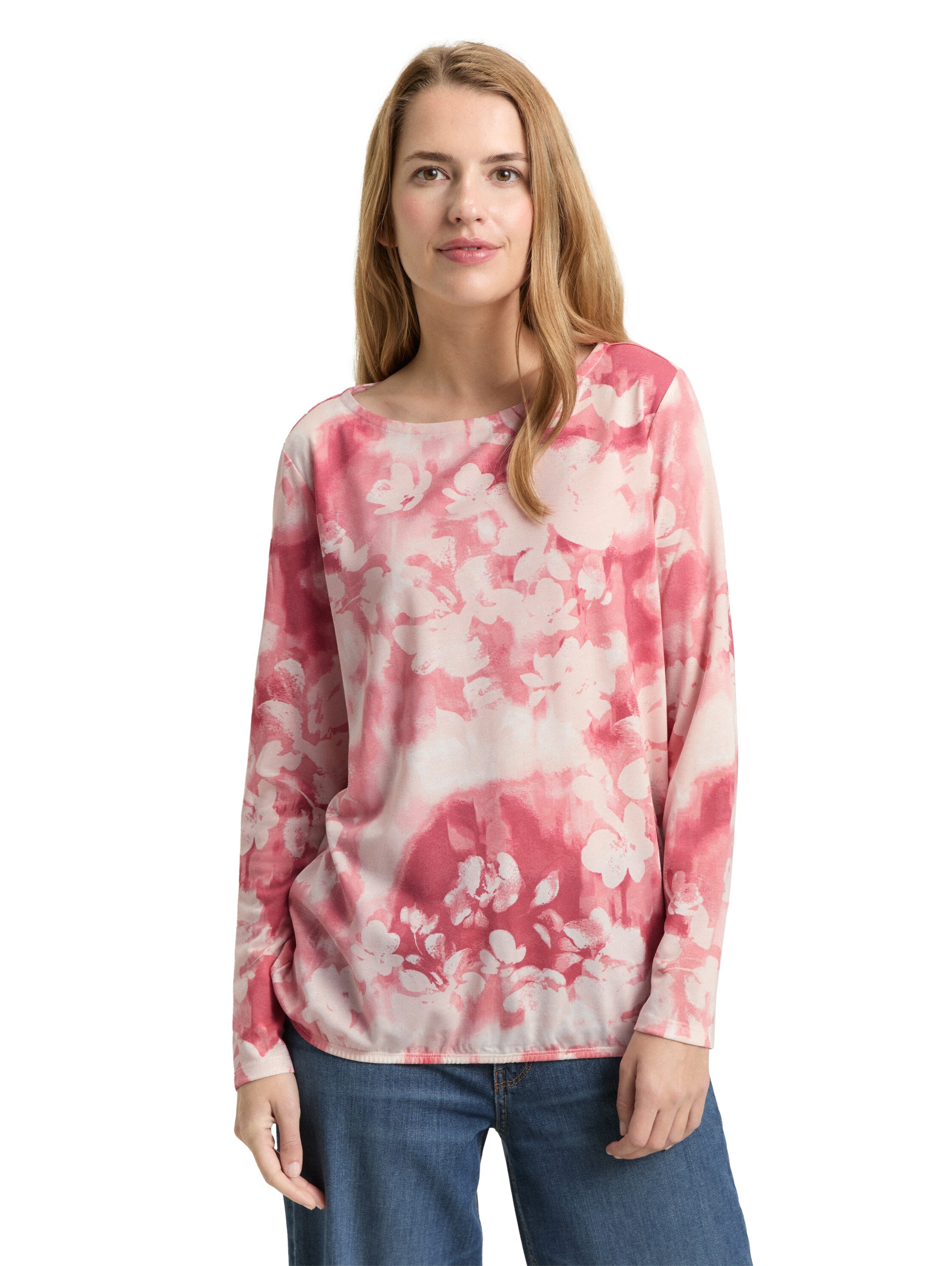 TOM TAILOR Langarmshirt mit All-Over Print