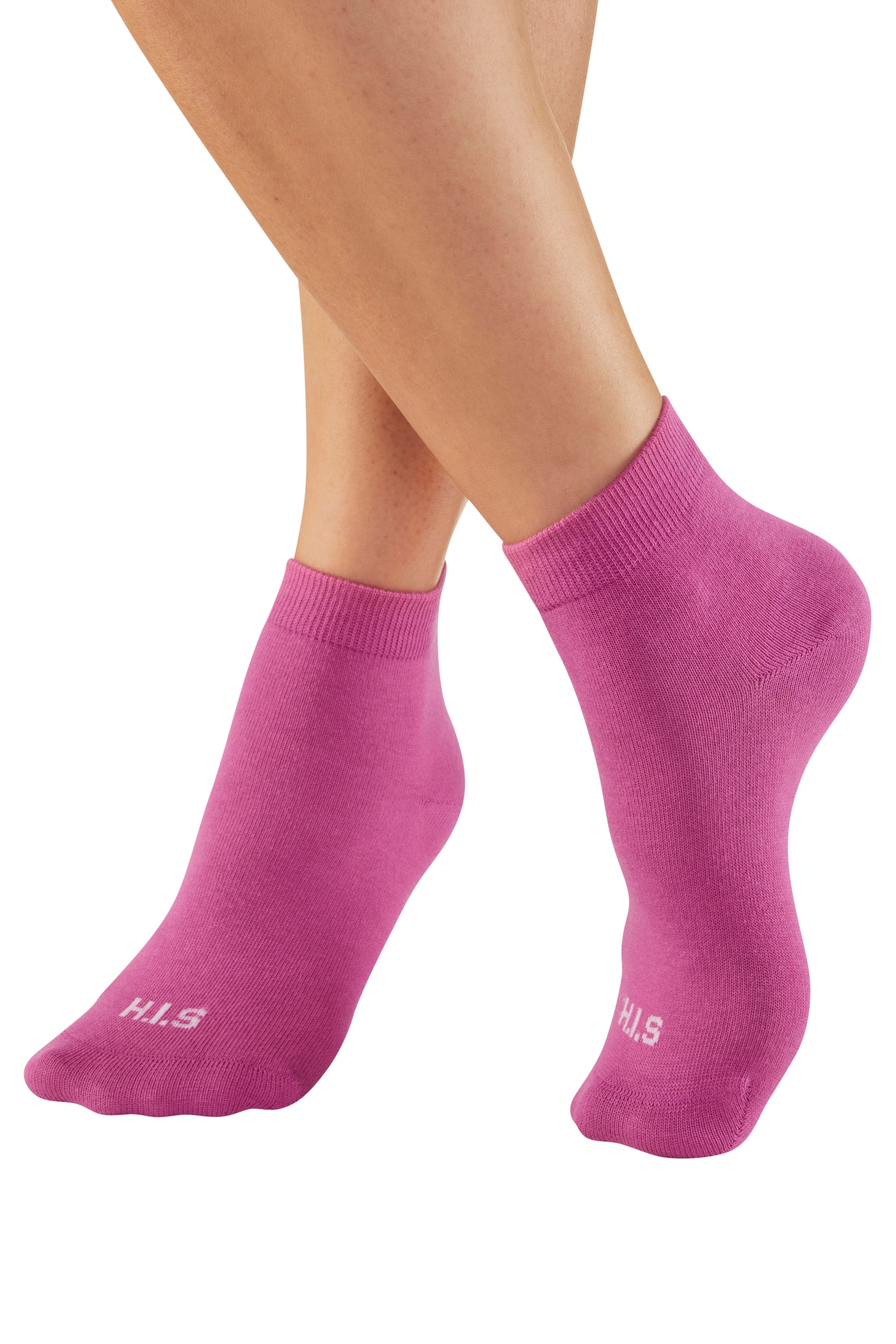 H.I.S Kurzsocken Packung, 6 Paar tlg. unifarben und meliert in einer Packung