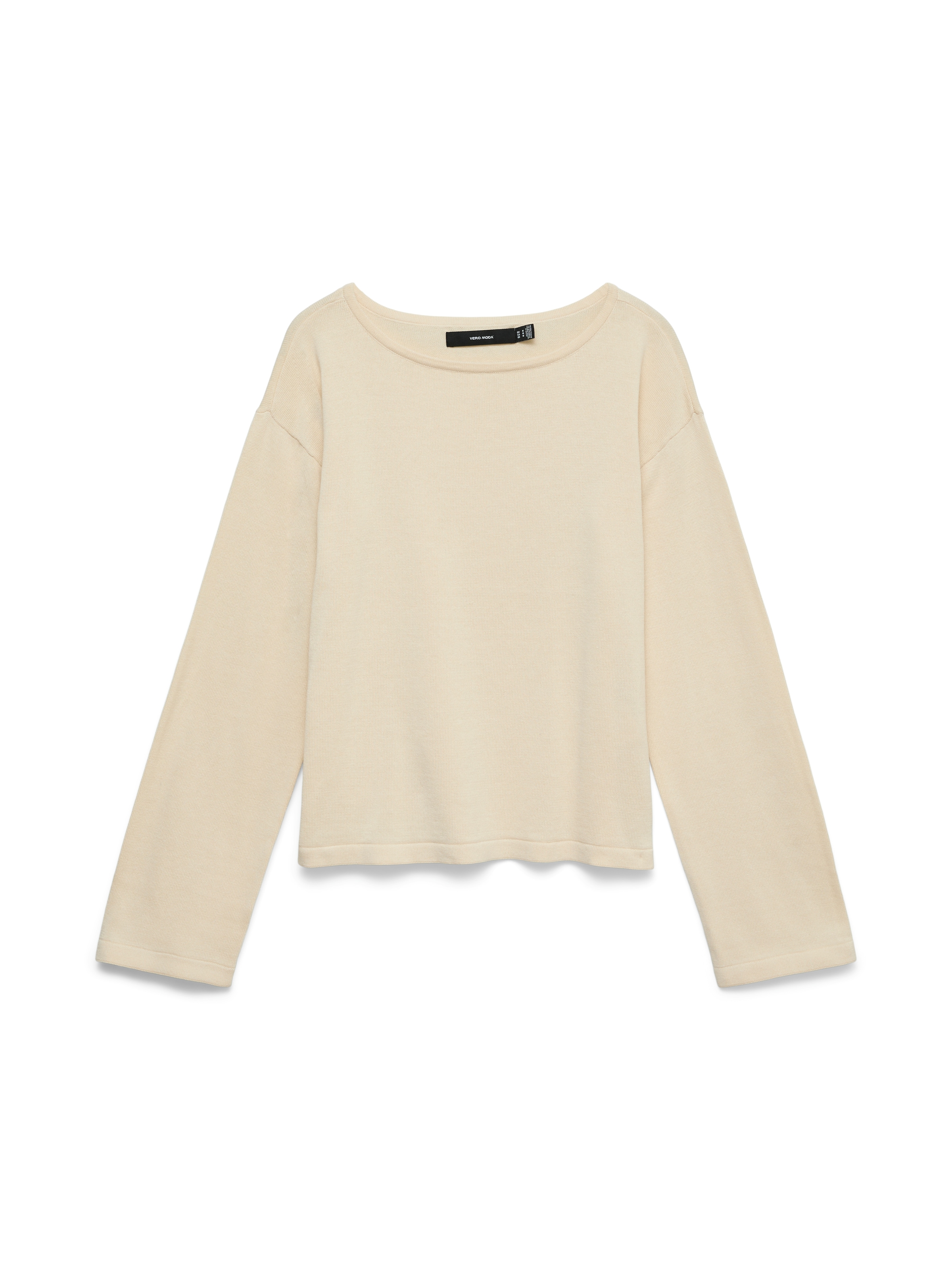 Vero Moda Strickpullover »VMNOMA LS BOATNECK PULLOVER NOOS« Baumwolle