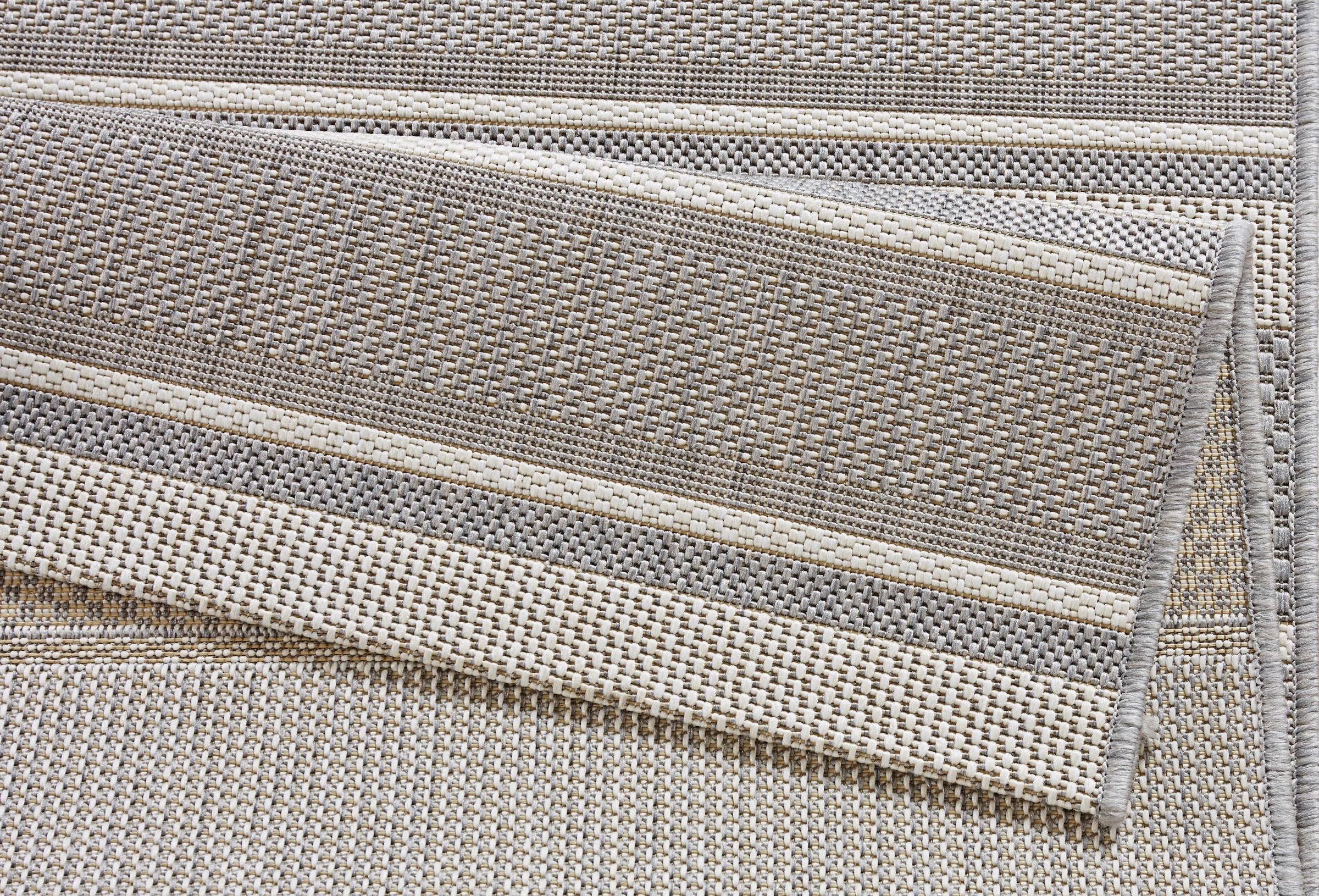 NORTHRUGS Läufer »Strap«, rechteckig, 8 mm Höhe, In- & Outdoor, Teppich, Streifen, Balkon, Terrasse, Garten, Wohnzimmer