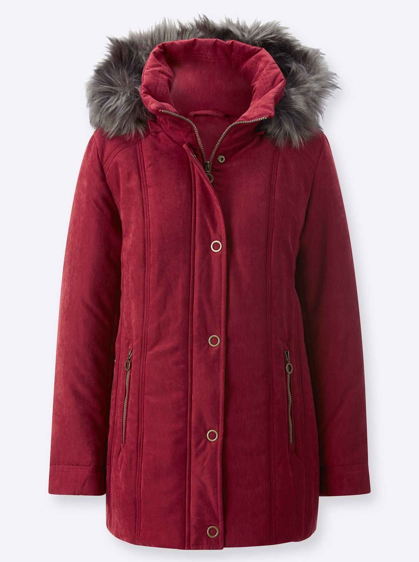 Casual Looks Langjacke, mit Kapuze