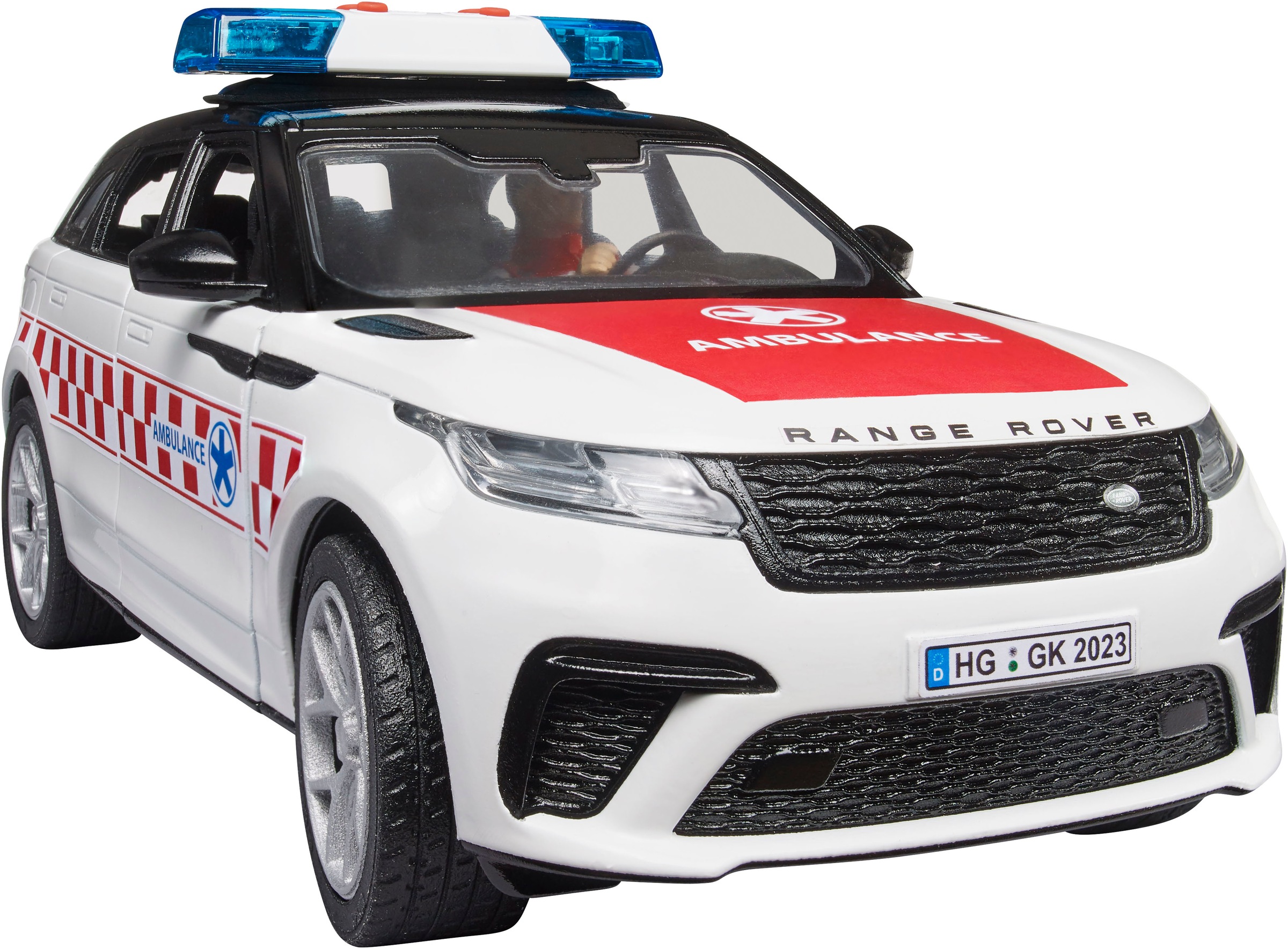 Bruder® Spielzeug-Auto »Range Rover Velars Notarzt 1:16 mit Notarztfigur (02885)« Mit Licht und Sound; Made in Europe