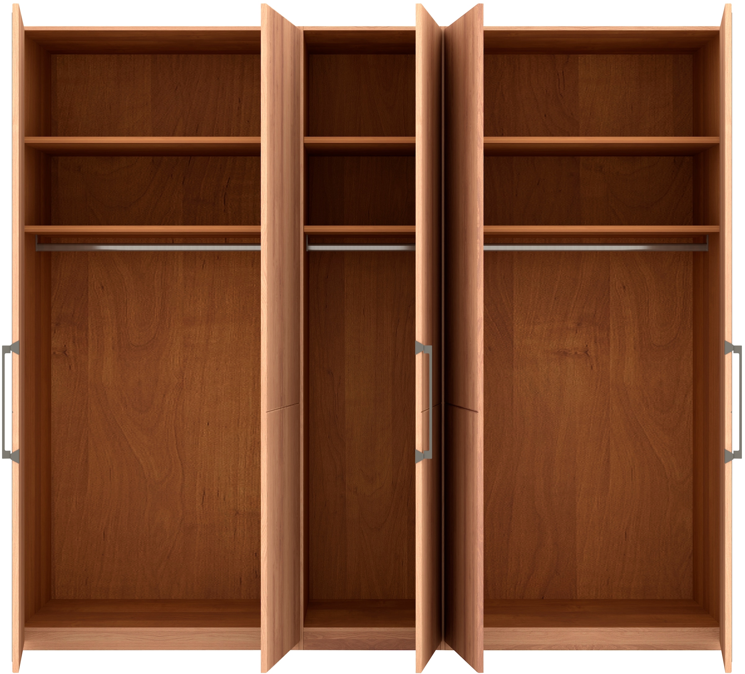 Musterring Drehtürenschrank »Sorrent, Kleiderschrank, teilmassiv Eiche«, (mit Türdämpfern, in 5 Breiten & 2 Höhen, extra Böden, MADE IN GERMANY), Türen in Eiche massiv mit Absetzung in Schiefer, verschiedene Maße