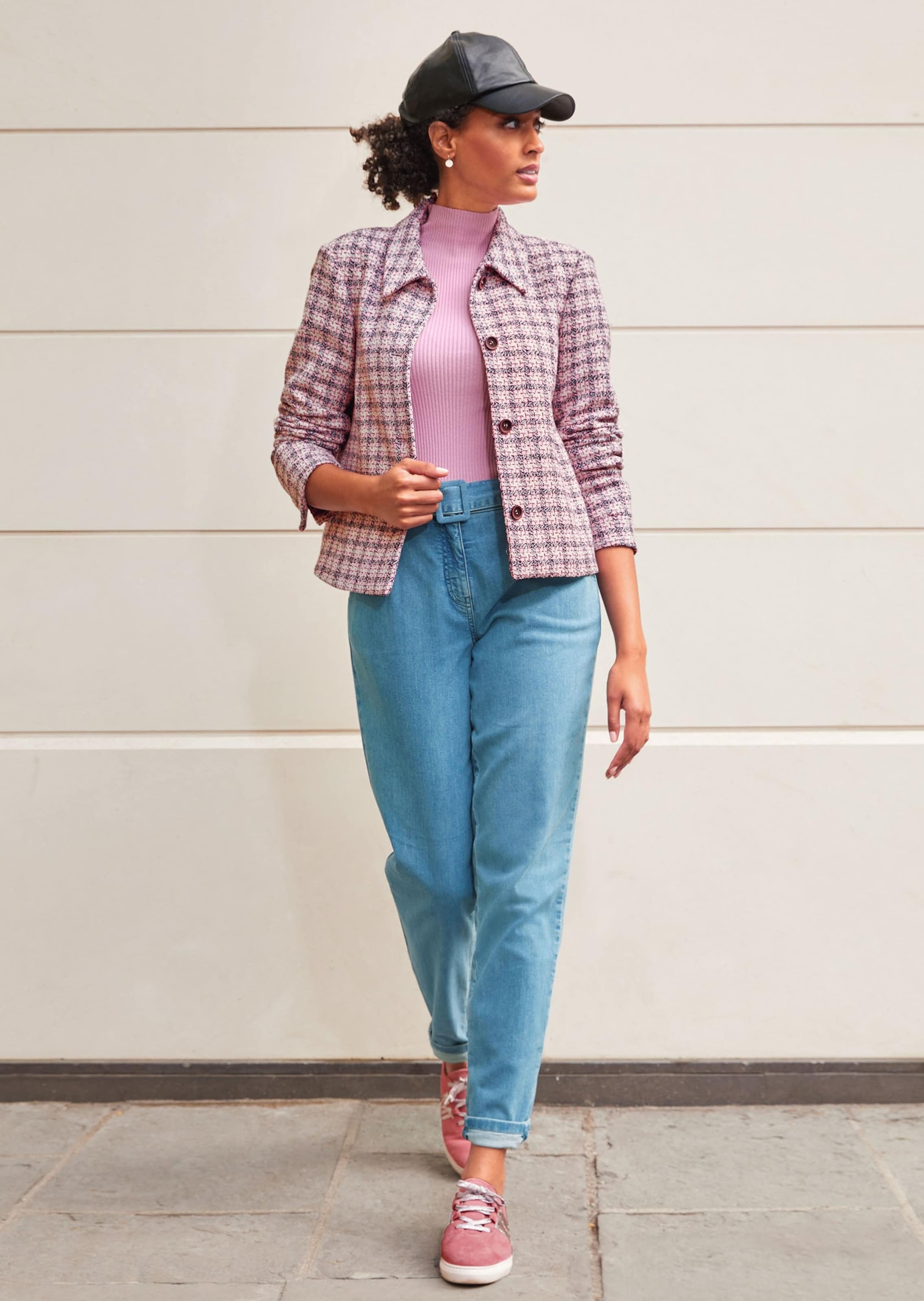 MADELEINE Outdoorjacke »Jacke Tweedjacke mit Hemdkragen«