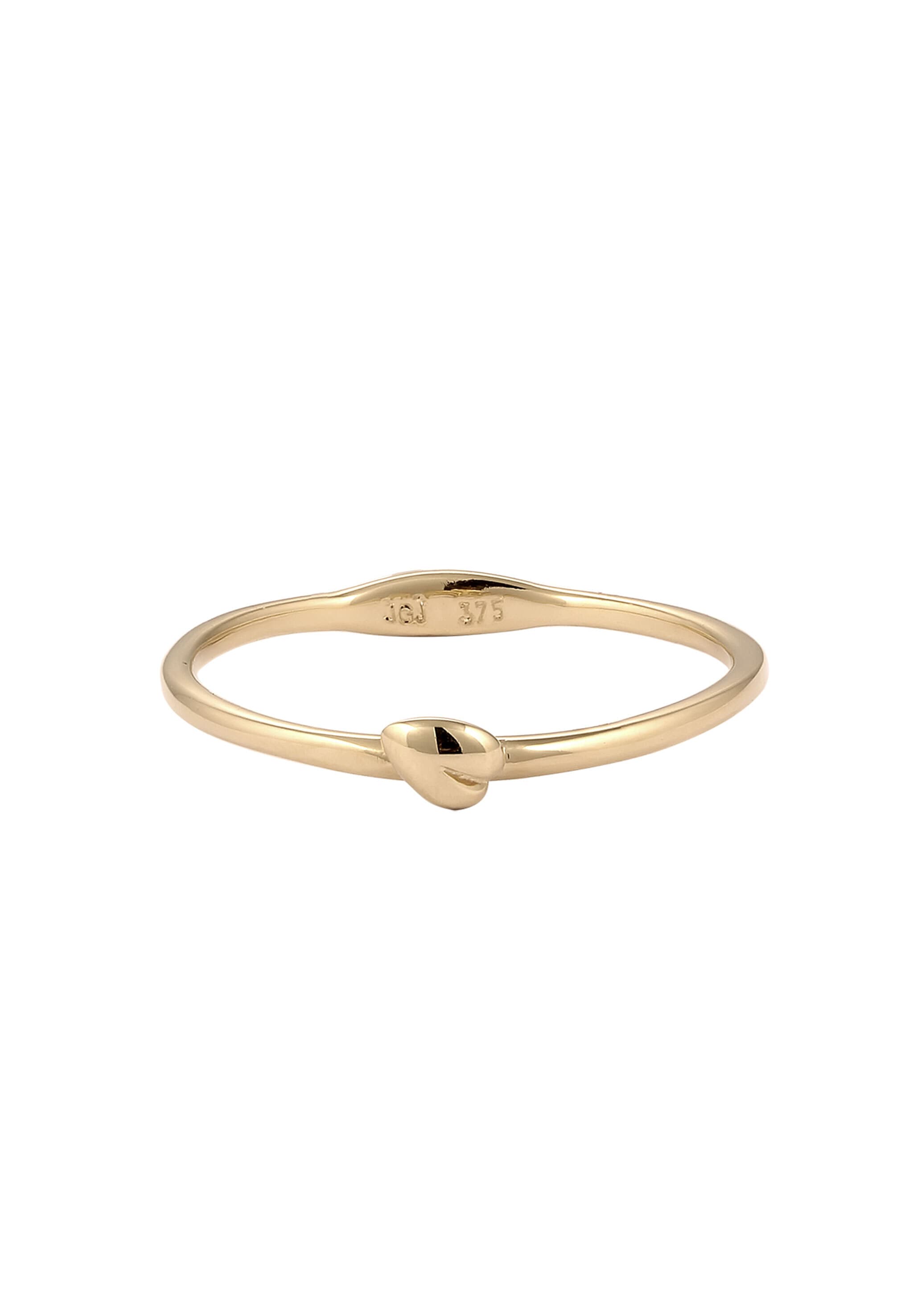 Elli Premium Silberring »Ring Herz 375 Gelbgold«