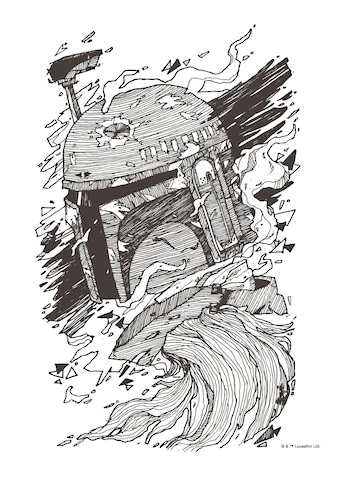 Komar Wandbild »Star Wars Boba Fett Drawing« kaufen