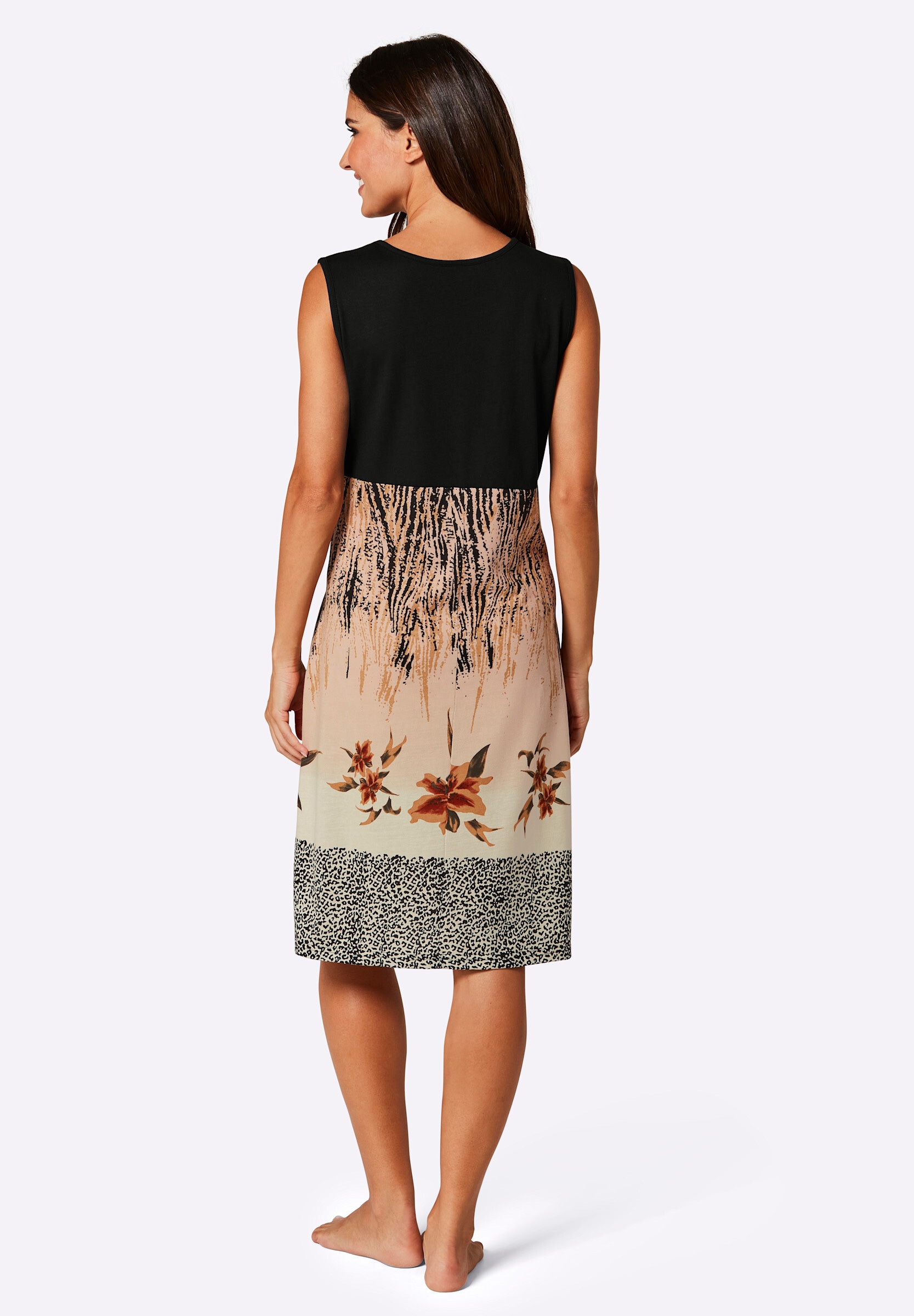 Witt Strandkleid »Sommerkleid Sommerkleid mit V-Ausschnitt, bedruckt« Ohne Taschen