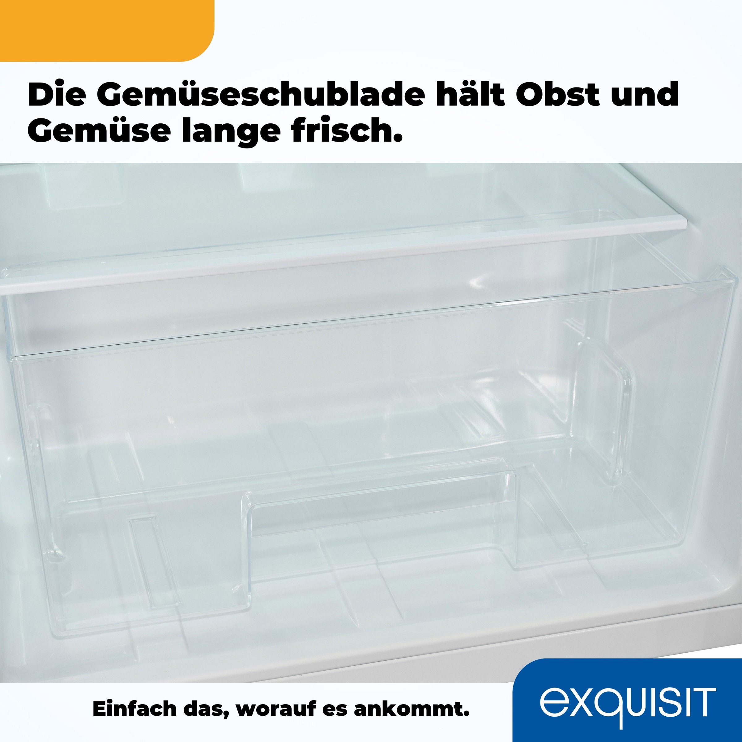 exquisit Kühlschrank KS15-4-051C weiss »KS15-4-051C weiss« 84,5 cm hoch 54,9 cm breit Flexibel & geräumig: 107 L Mini-Kühlschrank mit 4-Sterne Gefrierfach