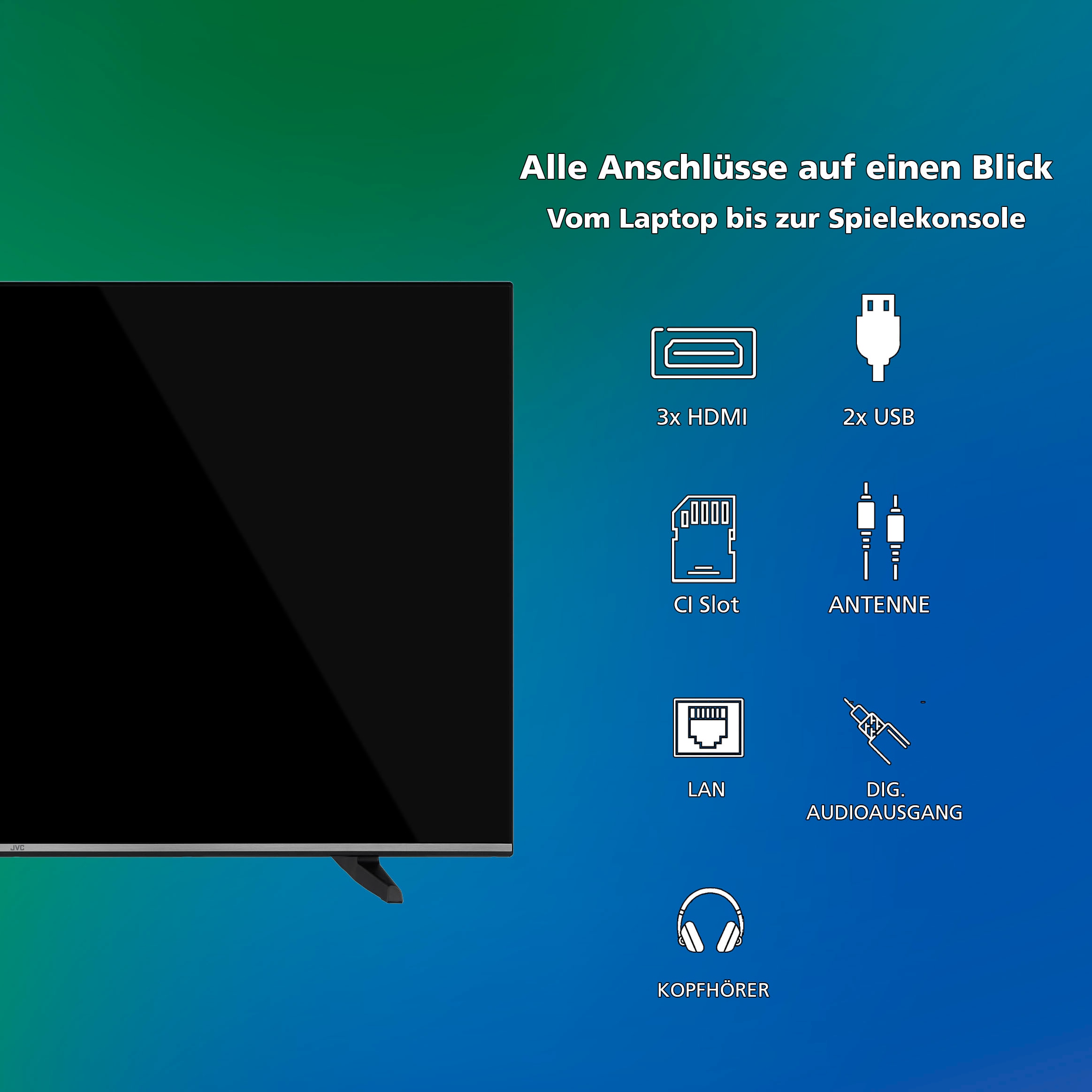 JVC LED-Fernseher »LT-50VD3555«, Smart-TV