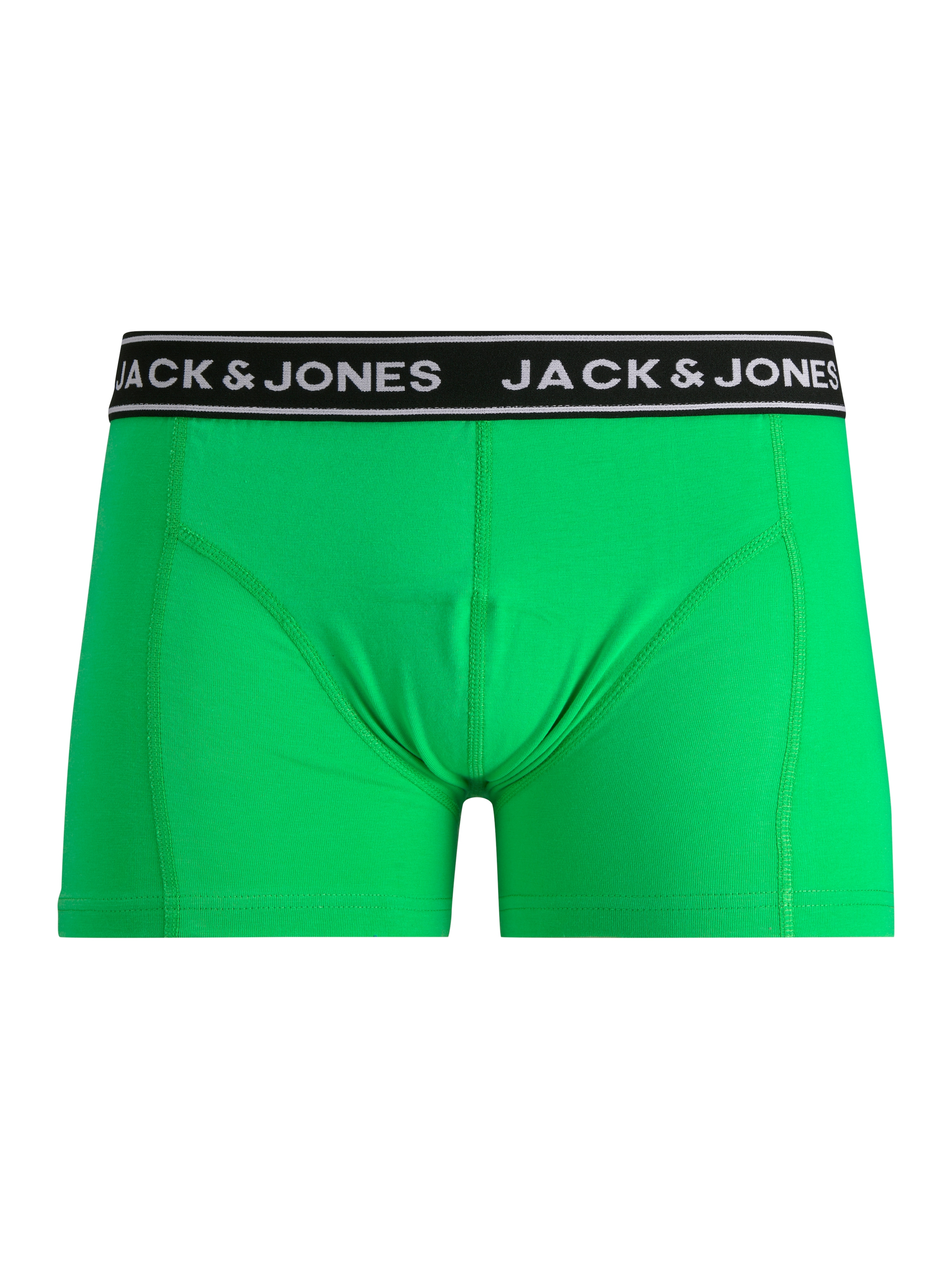 Jack & Jones Trunk »JACCRISP im 6er Pack mit Logobund und Stretchkomfort« Packung, 6 Stk. unifarben mit Farbeinsatz, modisch, eng anliegend, Baumwollmischung