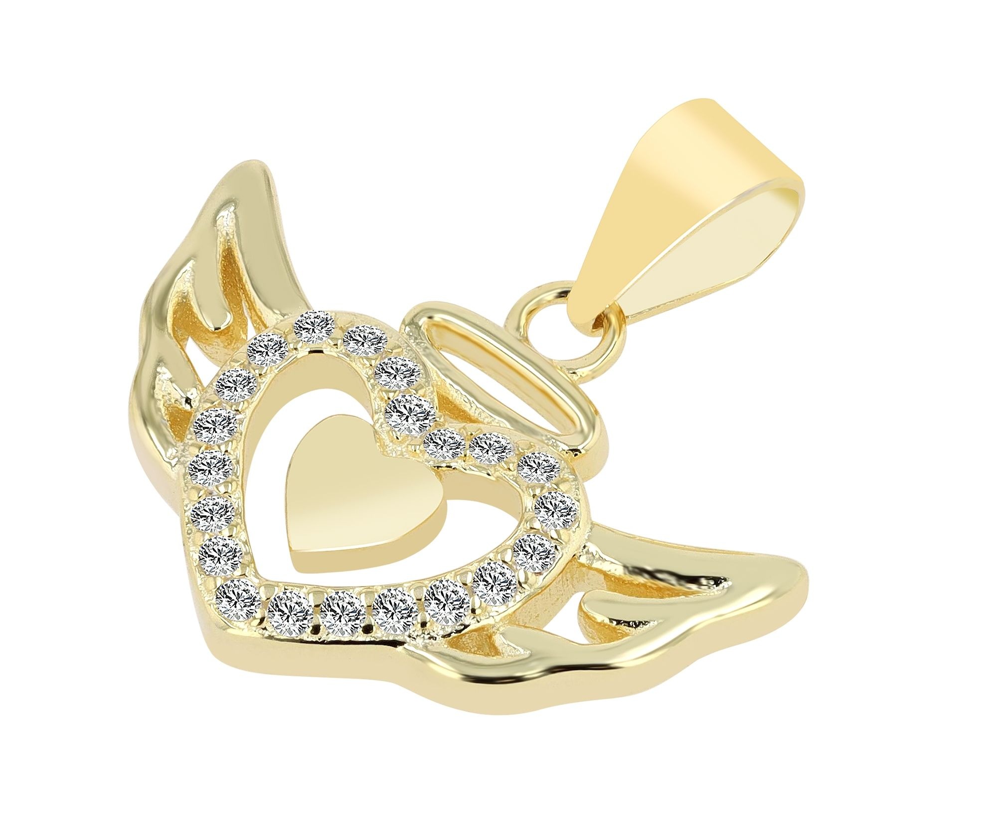 Adelia´s Kettenanhänger »Damen Anhänger ¿ Flügel Anhänger aus 925 Silber mit Zirkonia«