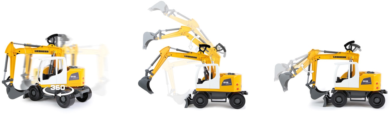 Lena® Spielzeug-Bagger »Worxx, Liebherr Compact A918 Litronic«, Made in Europe