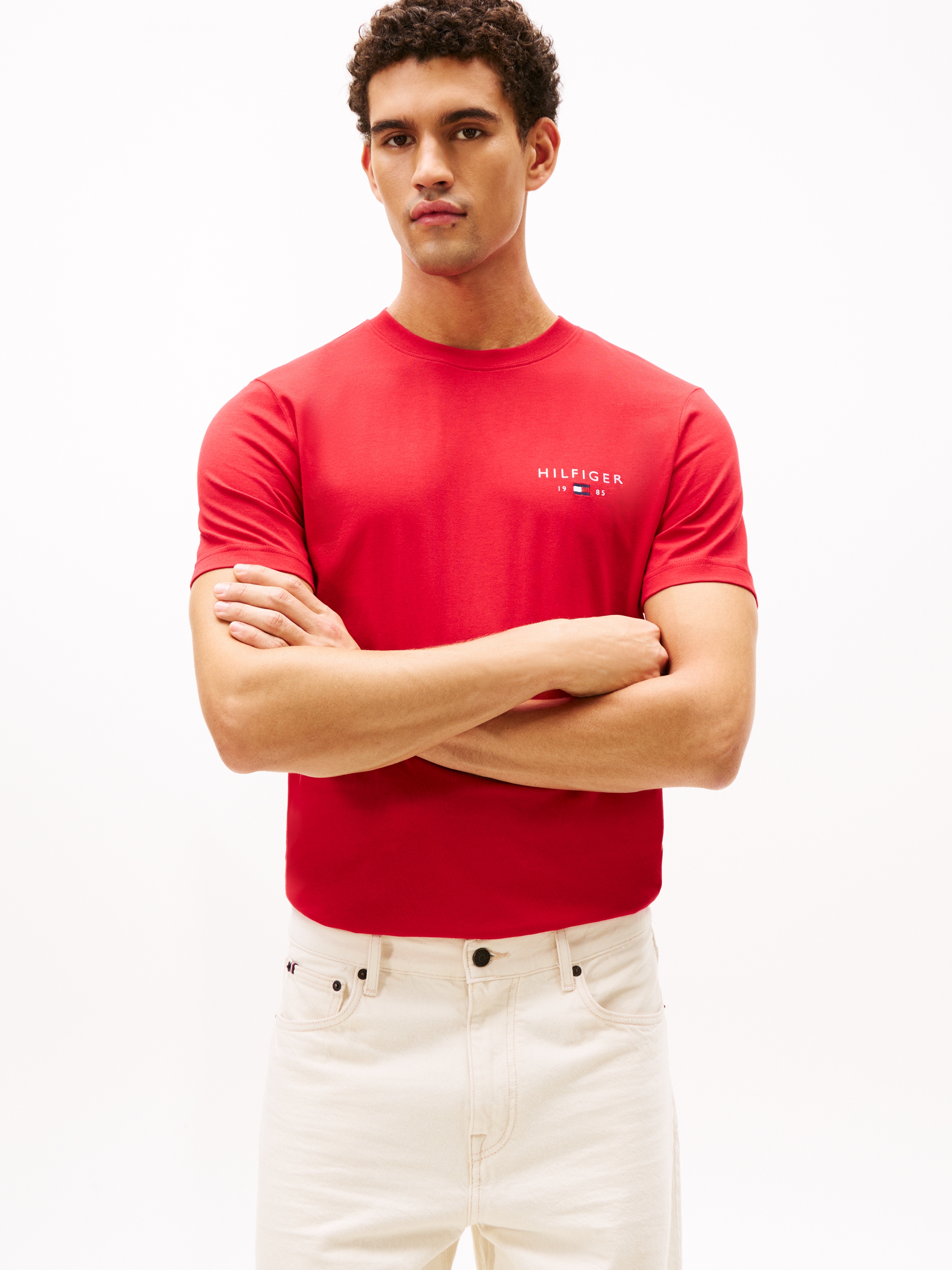 Tommy Hilfiger T-Shirt »BRAND LOVE SMALL HILFIGER« normale Passform, Rundhals, aus Jersey