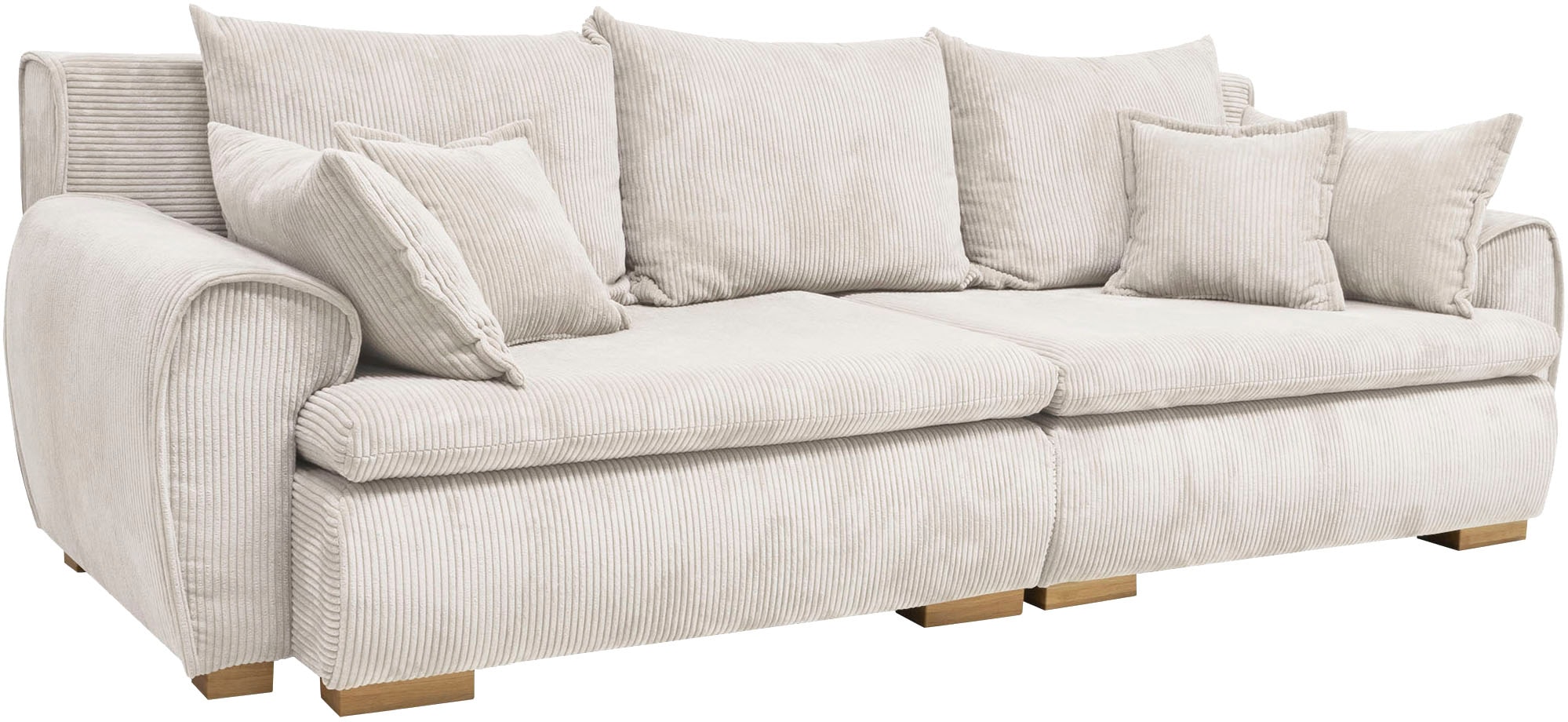 Home affaire Big-Sofa »Katja«, Breite 275 cm, Cord-Bezug