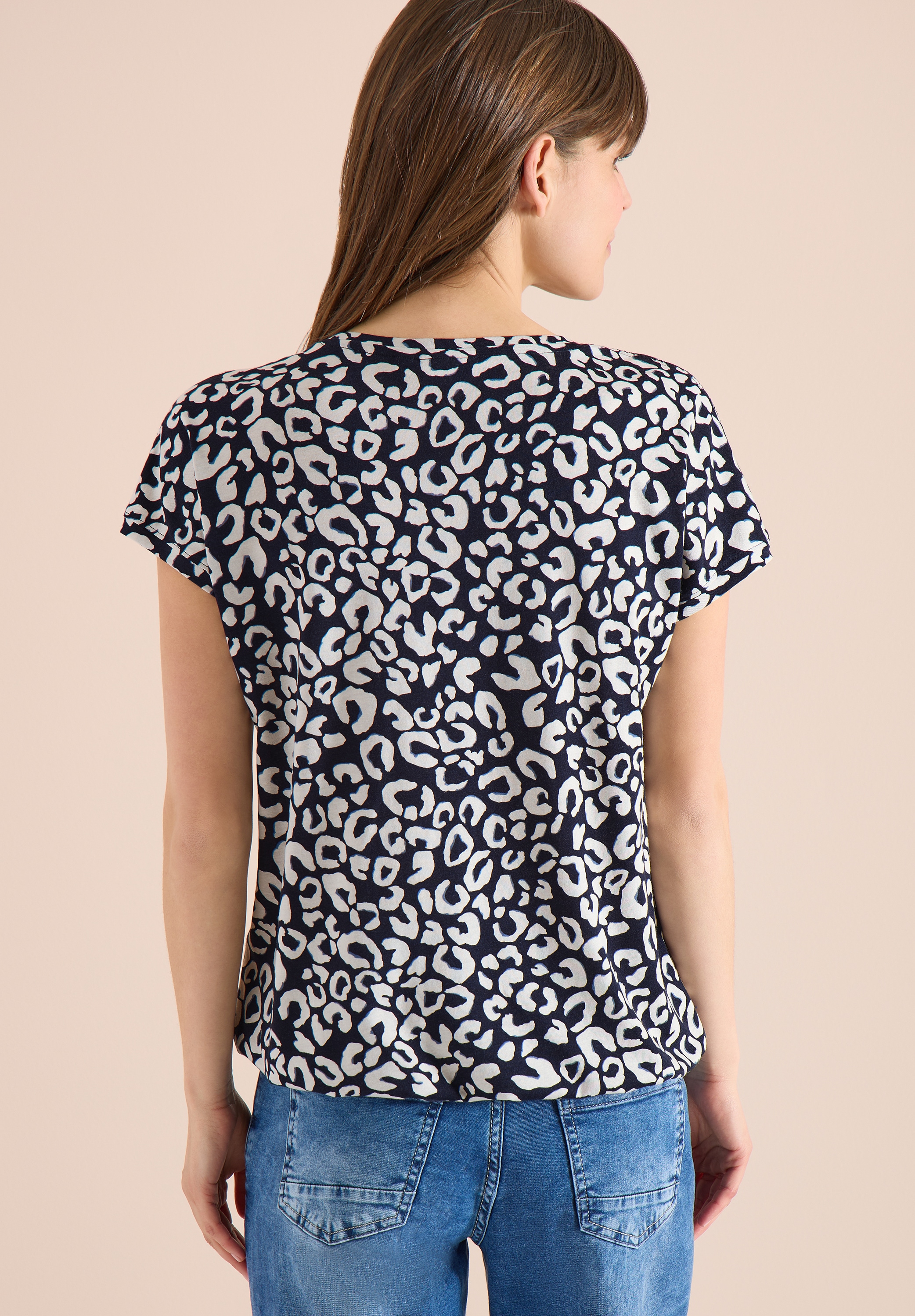 Cecil T-Shirt mit All-Over Print