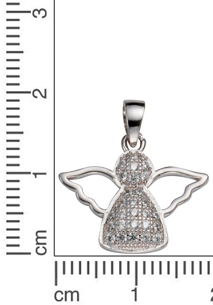 Firetti Kettenanhänger »Schmuck Geschenk Silber 925 Halsschmuck Anhänger Engel«, mit Zirkonia (synth.)