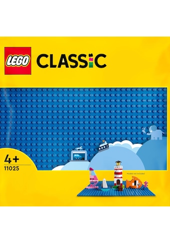 Konstruktionsspielsteine »Blaue Bauplatte (11025), LEGO® Classic«, (1 St.), Made in...