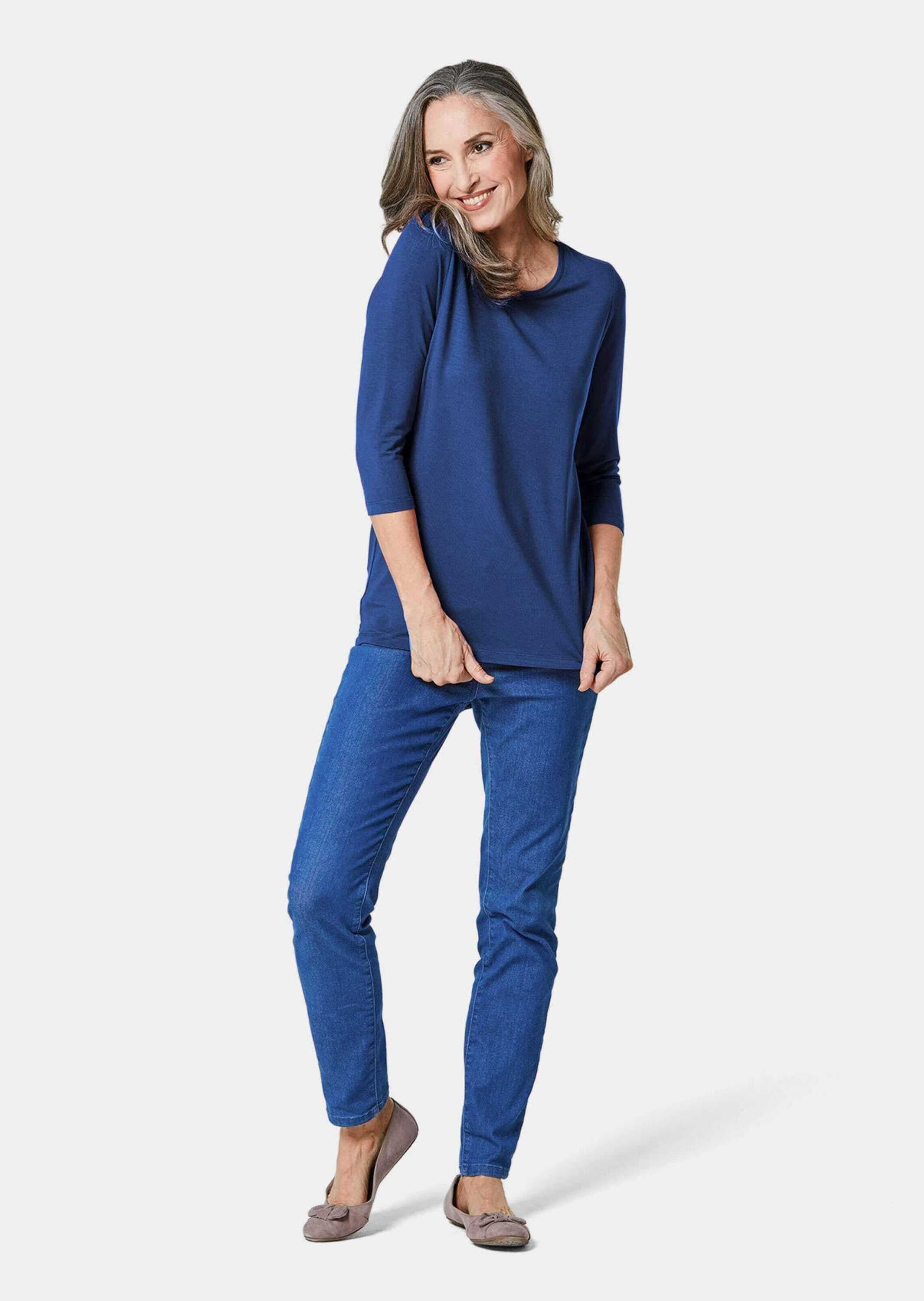 GOLDNER 3/4-Arm-Shirt »Kombifreundliches Shirt mit ¾ Arm« Ohne