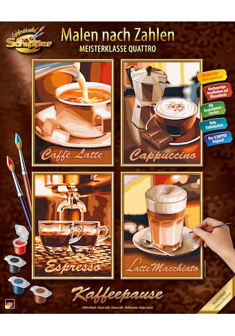 Malen nach Zahlen »Meisterklasse Quattro - Kaffeepause«
