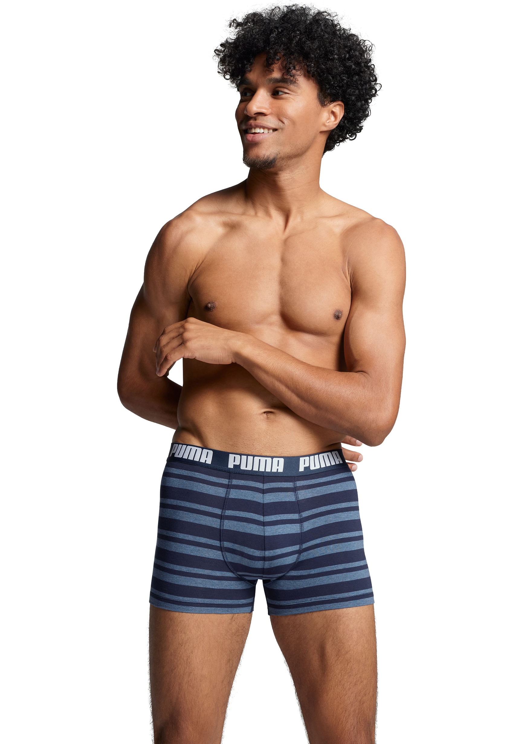 PUMA Boxer, (Packung, 2er-Pack), mit Logo Webbund