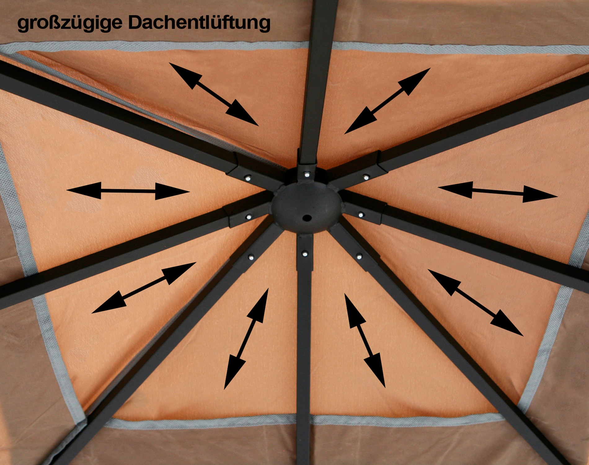 Grasekamp Pavillon »Antik Amalfi«, BxT: 293x293 cm, in versch. Farben