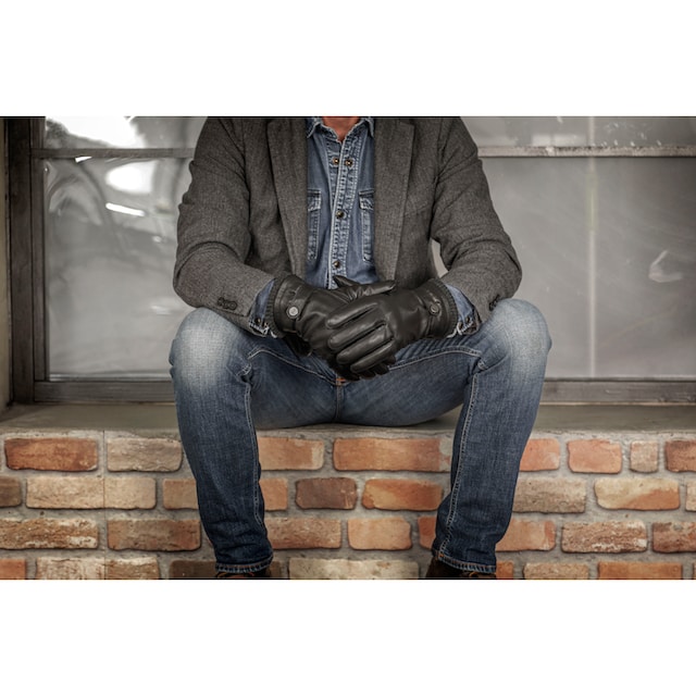 PEARLWOOD Lederhandschuhe »Freddie«, Atmungsaktiv, Wärmeregulierend, Wind -  und Wasserabweisend online shoppen bei OTTO